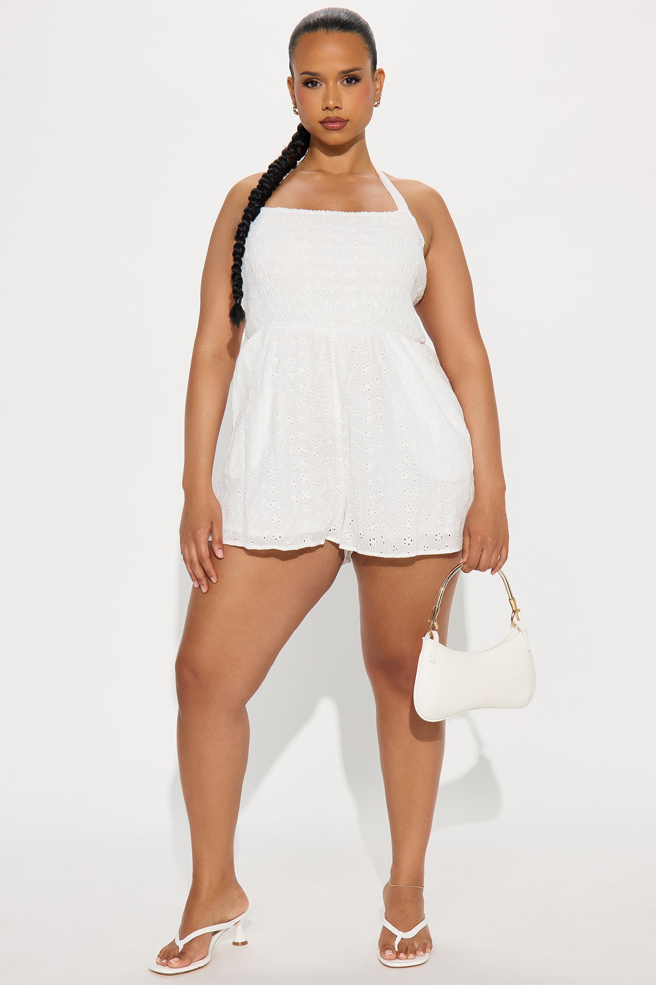 Feeling Girly Romper  - White - Image 5