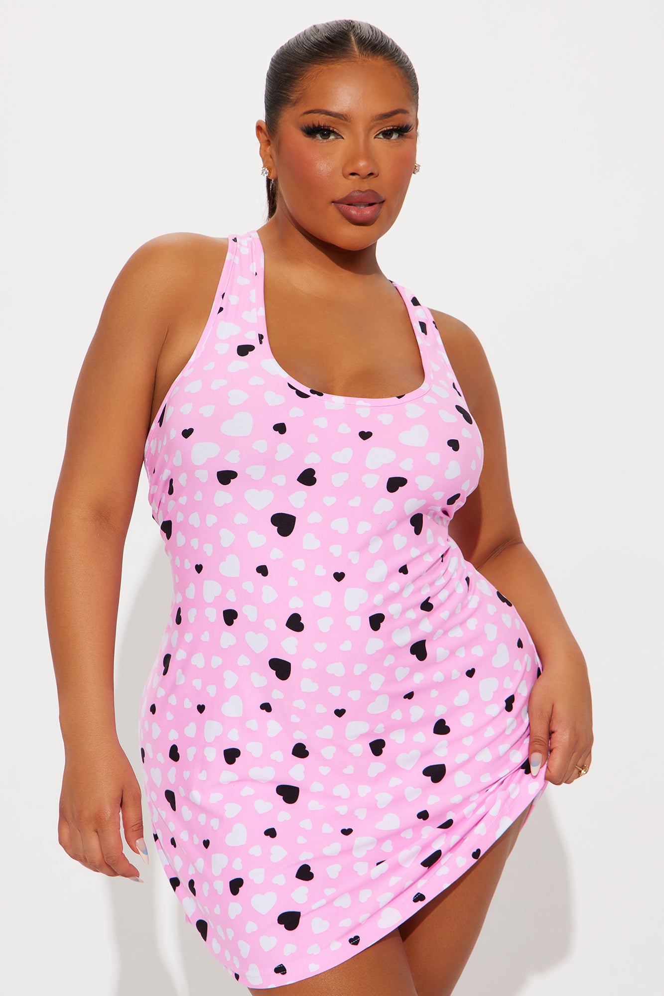 Crazy For Love PJ Sleep Dress - Pink - Image 5