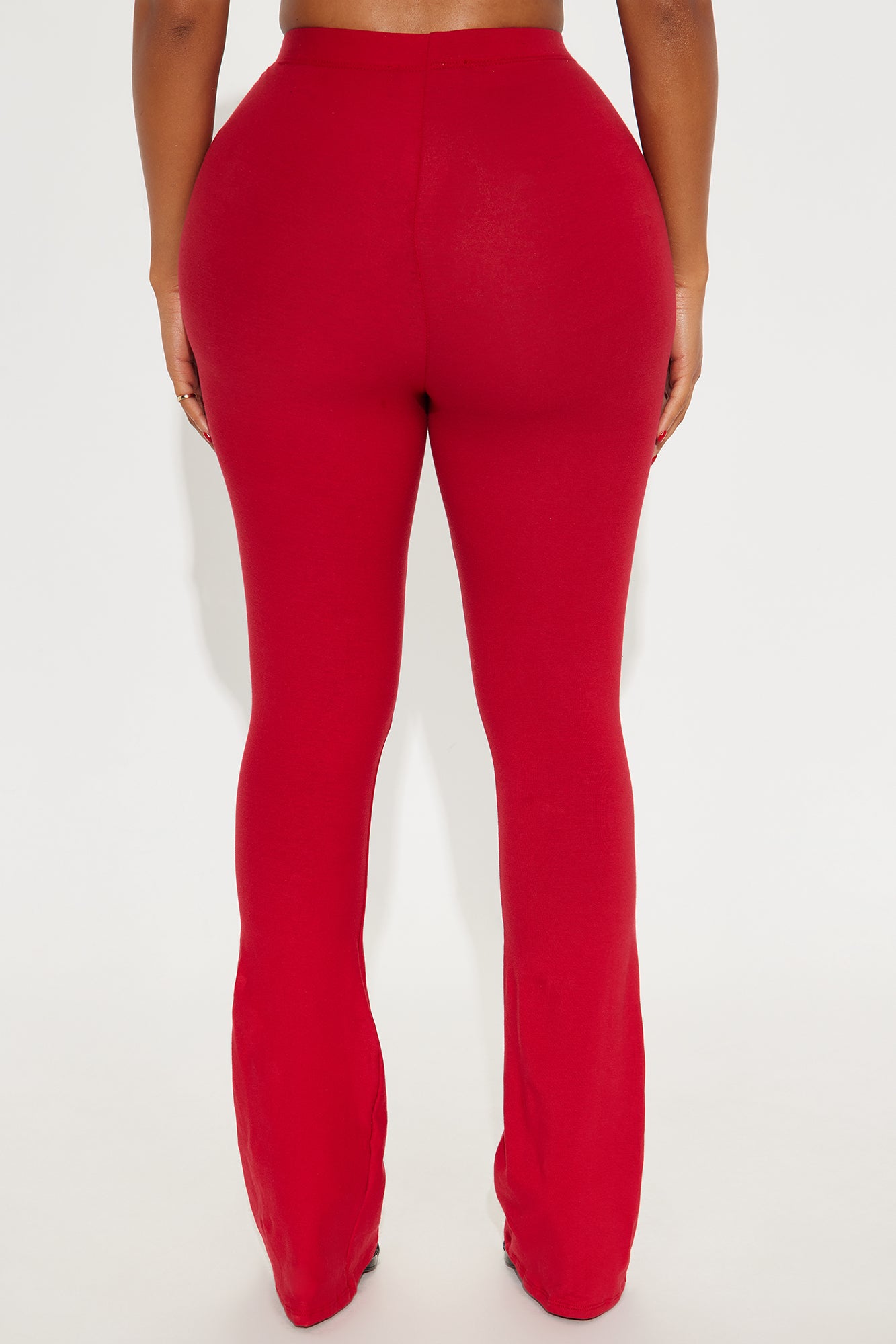Petite Adriana Flare Pant - Red - Image 3