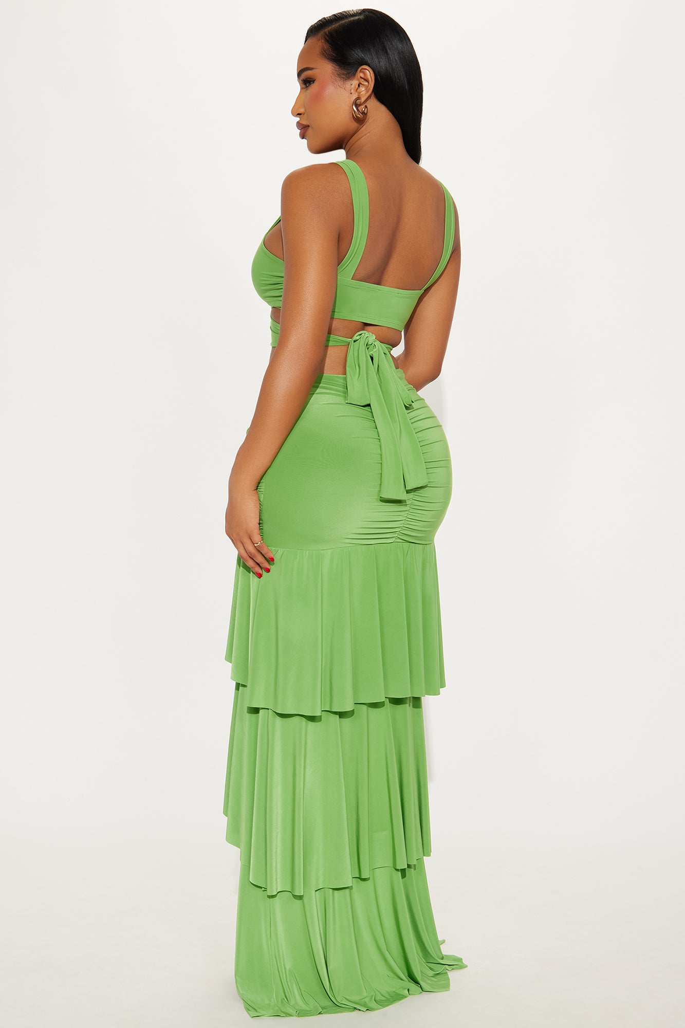 Chelsea Maxi Skirt Set - Green - Image 3
