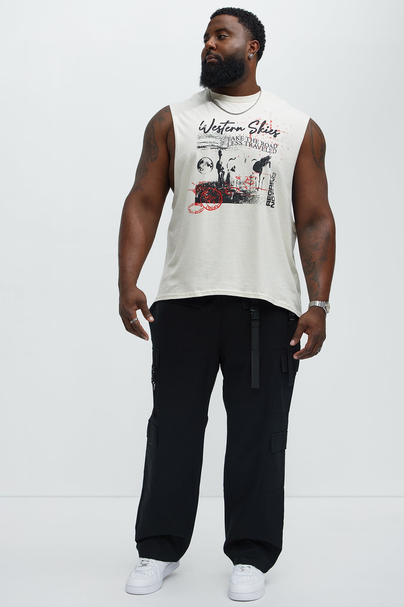 Caught Myself Straight Cargo Pants - Black - Image 6