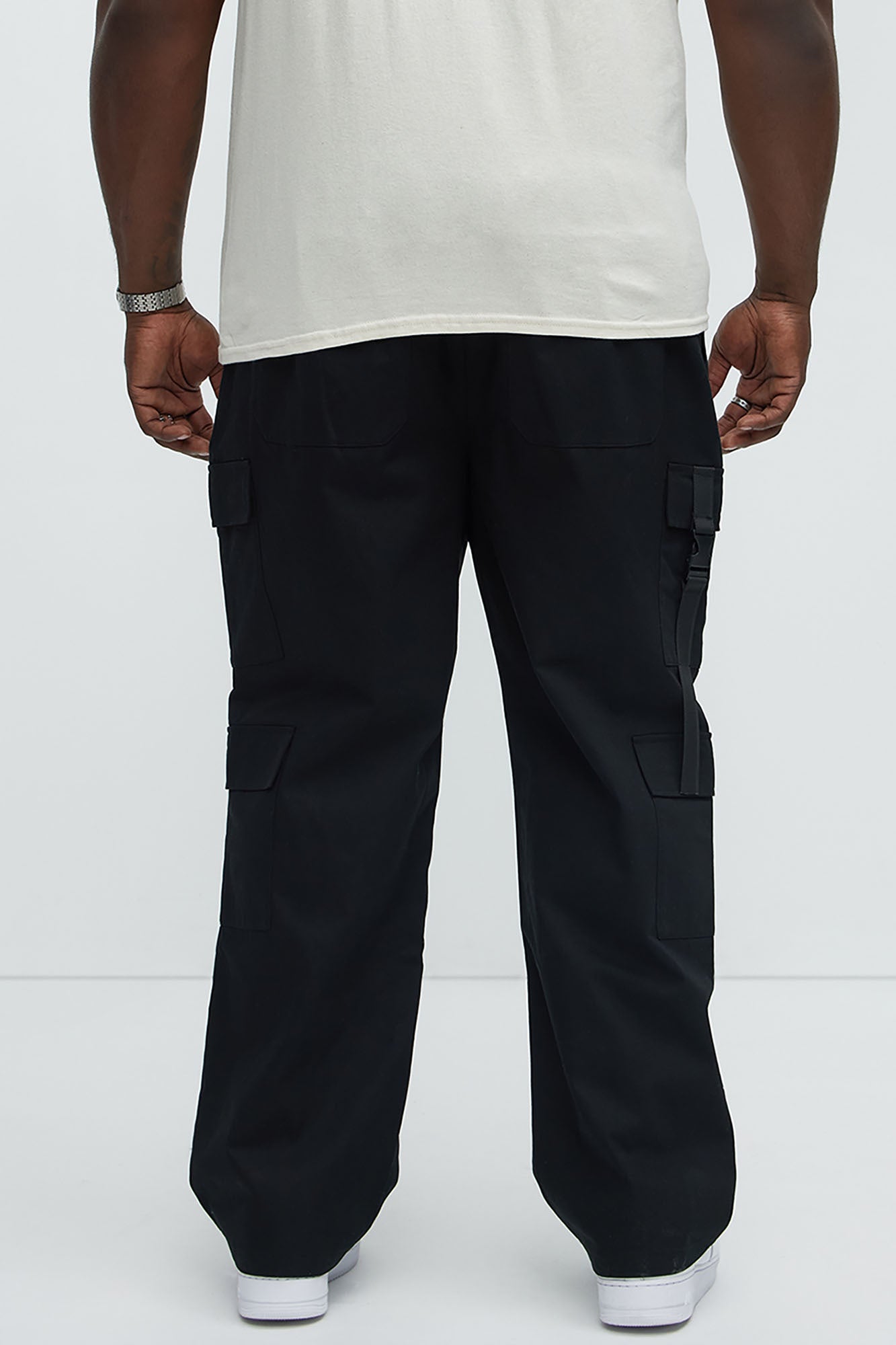 Caught Myself Straight Cargo Pants - Black - Image 8