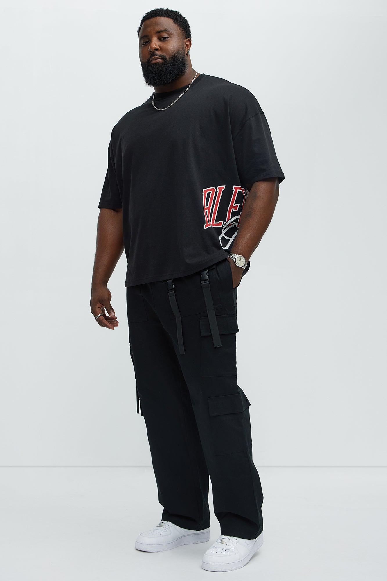Blessed One Oversized Short Sleeve Tee - Black - Image 6