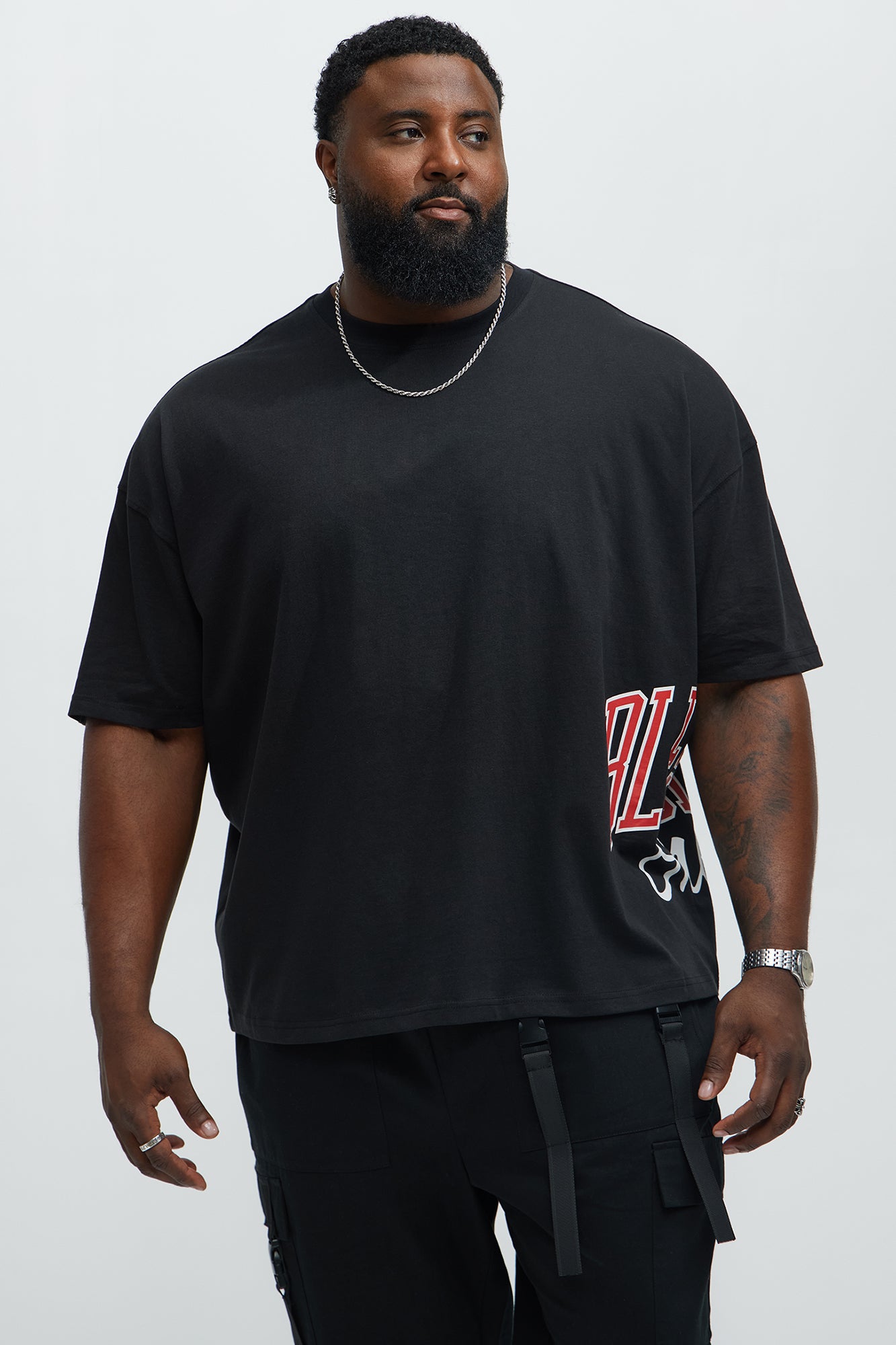Blessed One Oversized Short Sleeve Tee - Black - Image 5