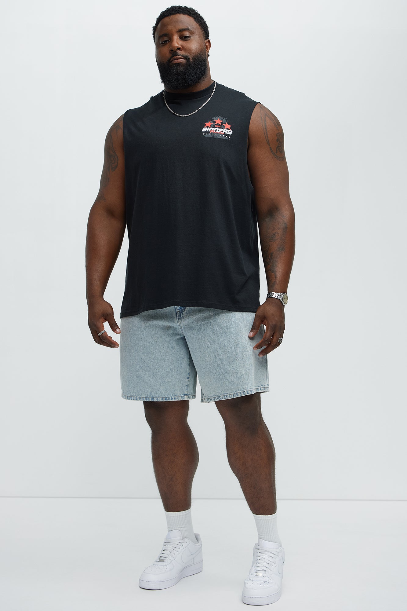 Sinners Paradise Muscle Tee - Black - Image 7