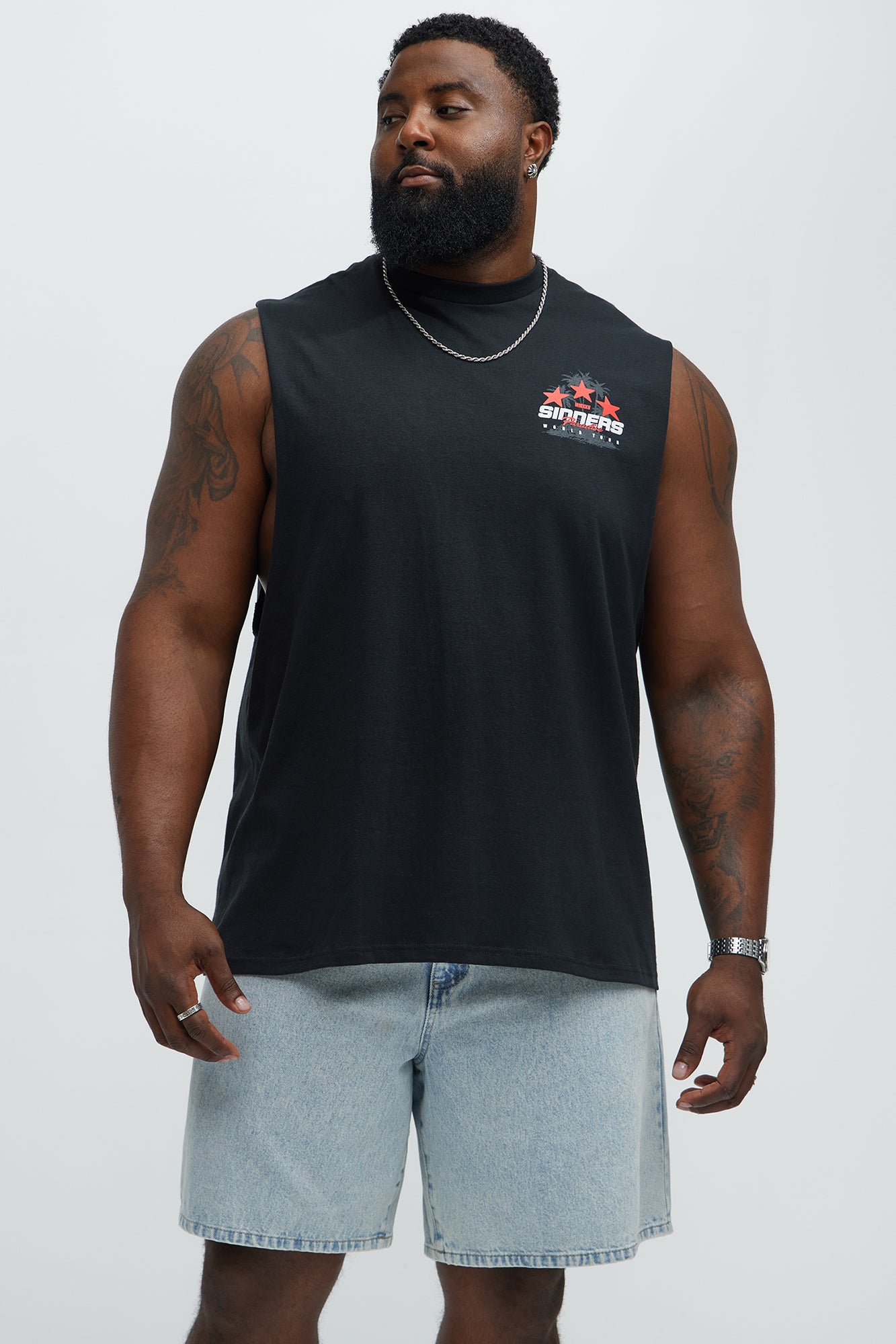 Sinners Paradise Muscle Tee - Black - Image 6