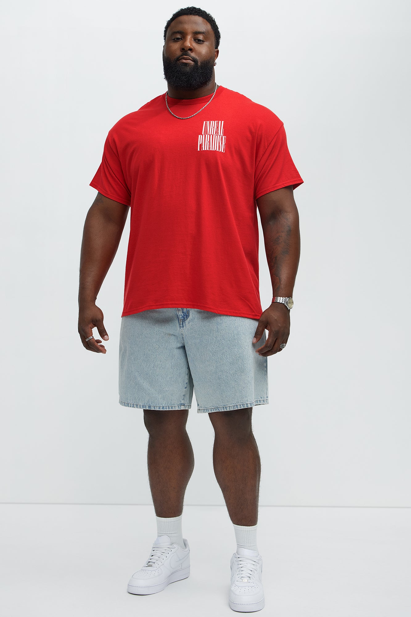 Unreal Paradise Short Sleeve Tee - Red - Image 7