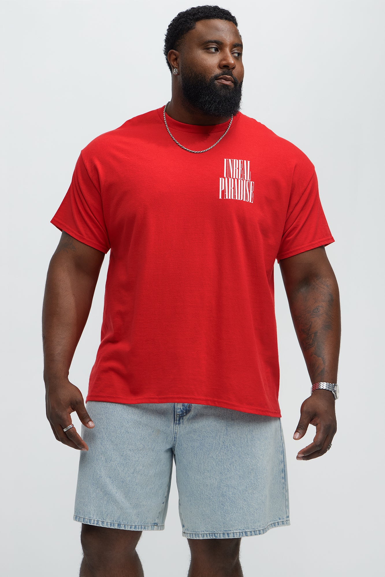 Unreal Paradise Short Sleeve Tee - Red - Image 6