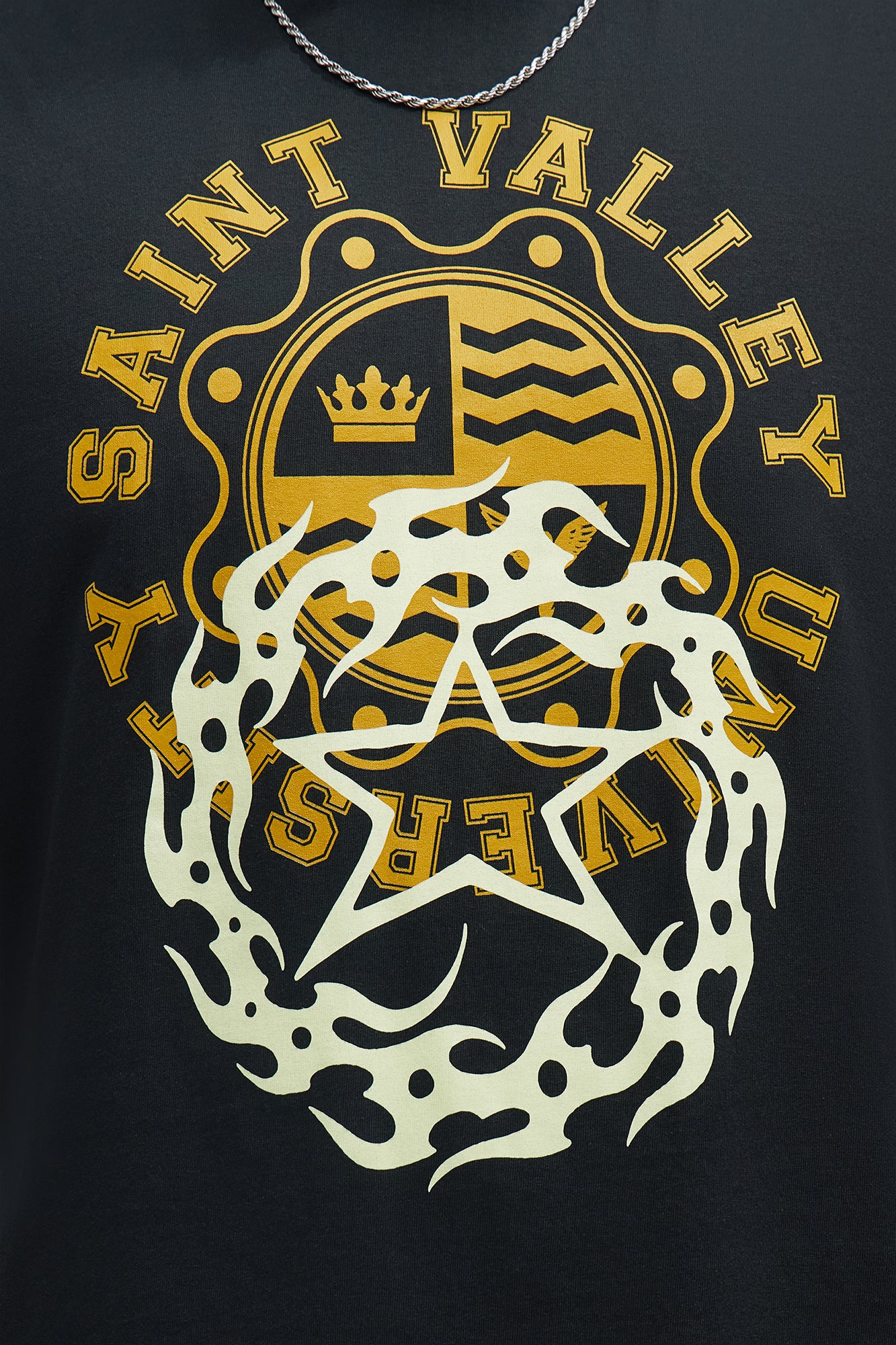 Saint Valley Crest Muscle Tee - Black - Image 7