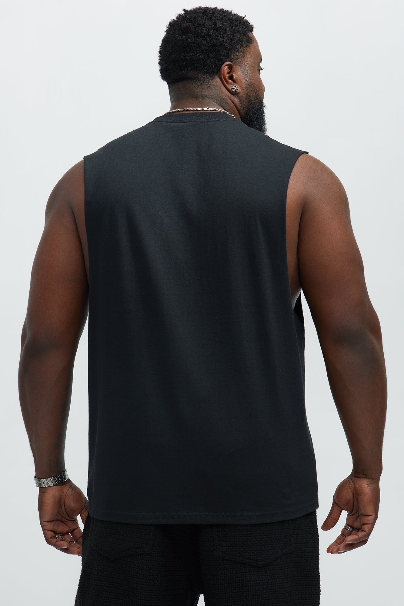 Saint Valley Crest Muscle Tee - Black - Image 8