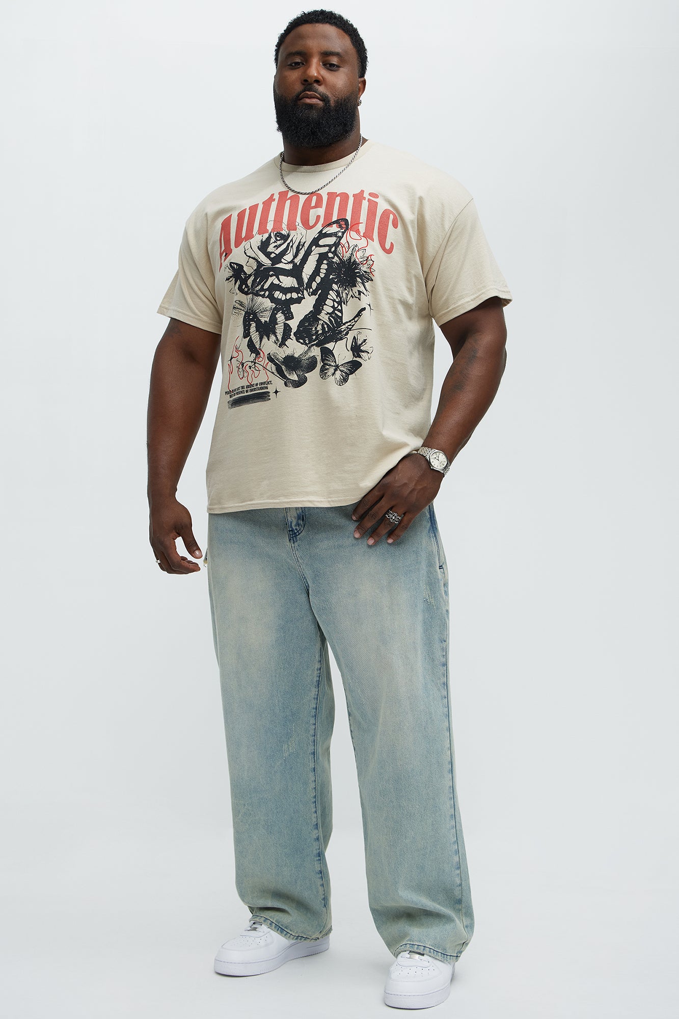 Authentic And True Short Sleeve Tee - Sand - Image 5