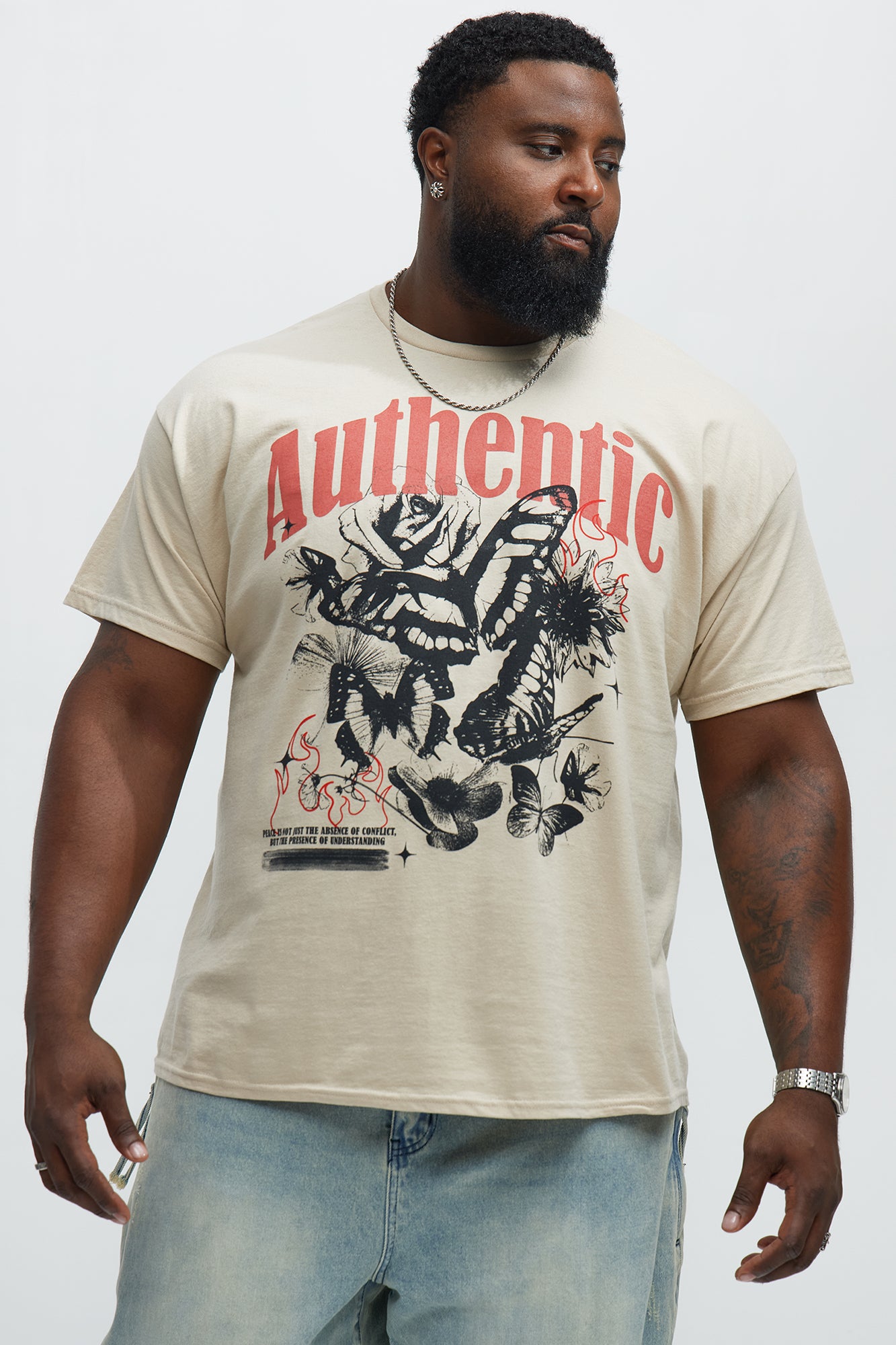 Authentic And True Short Sleeve Tee - Sand - Image 4