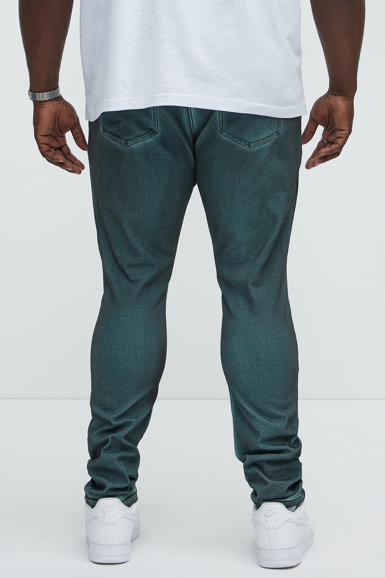 Busted My Oil Stacked Skinny Jeans - Blue - Image 8