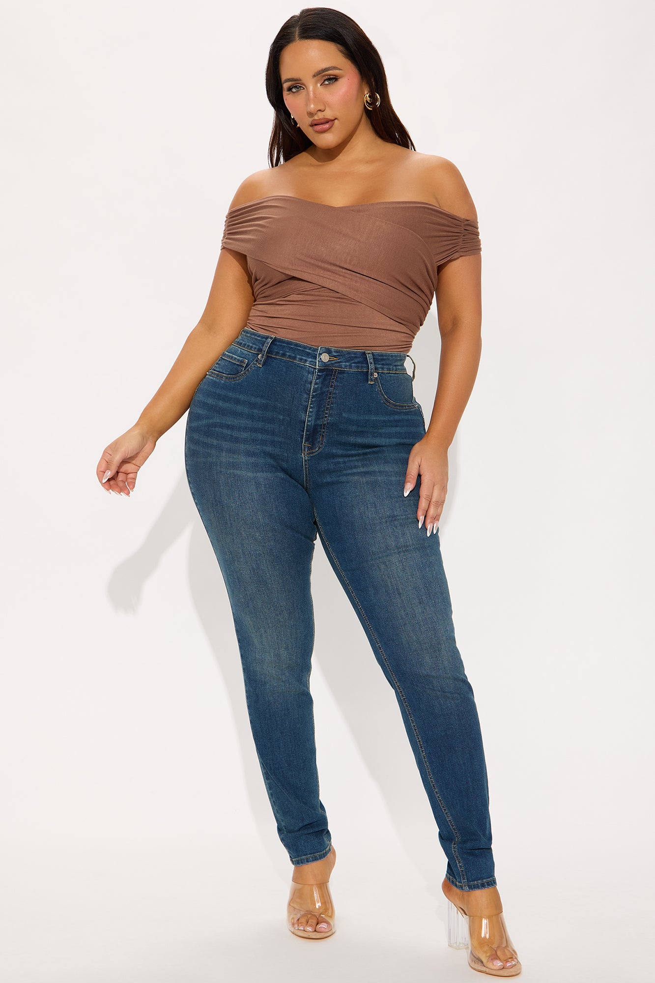 Tall Mia Booty Lifting Stretch Skinny Jeans - Dark Wash - Image 4