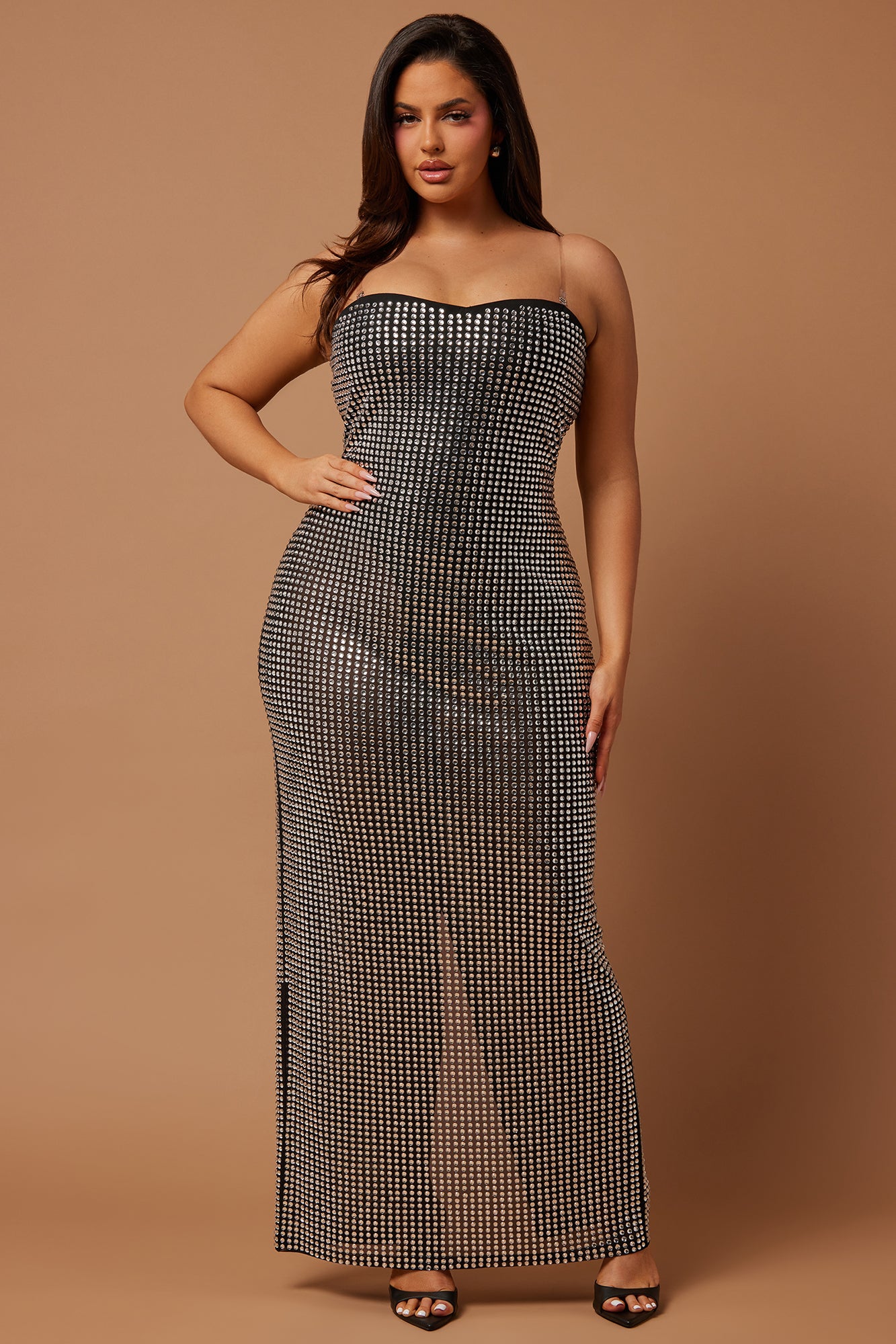 Lindsey Embellished Gown - Black - Image 5
