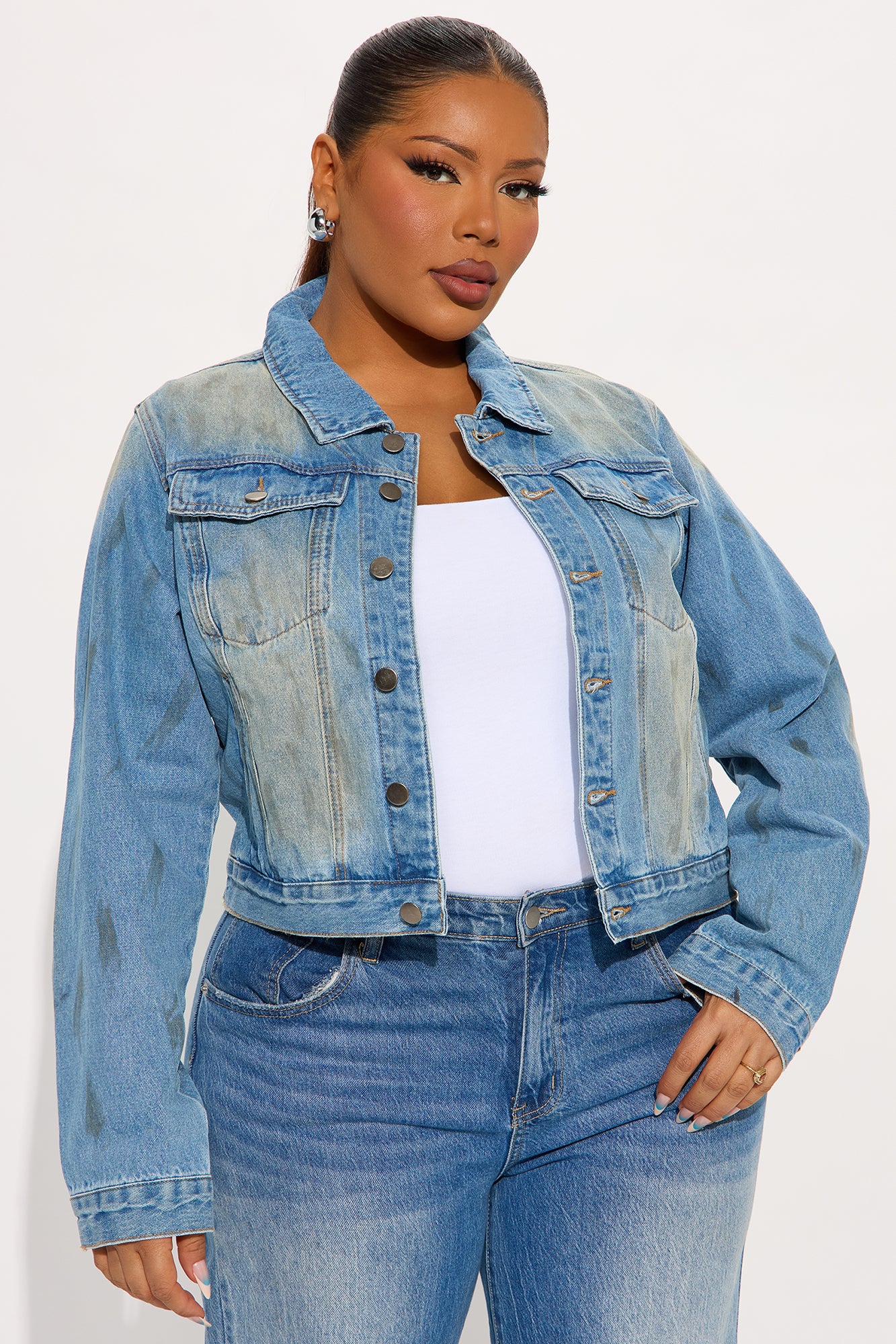 Desert Sun Washed Denim Jacket - Vintage Wash - Image 5