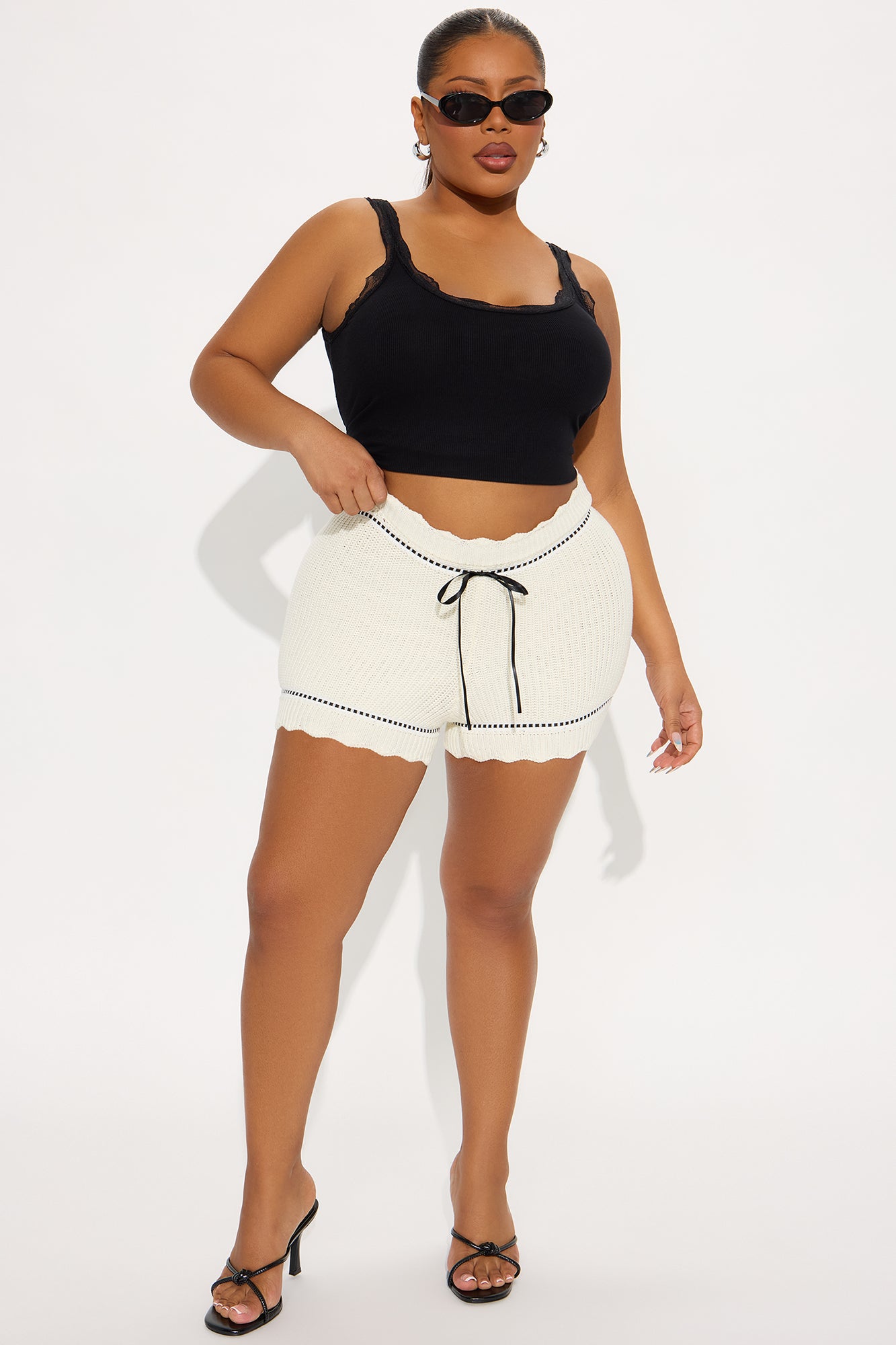Ivy Sweater Short - Cream - Image 4