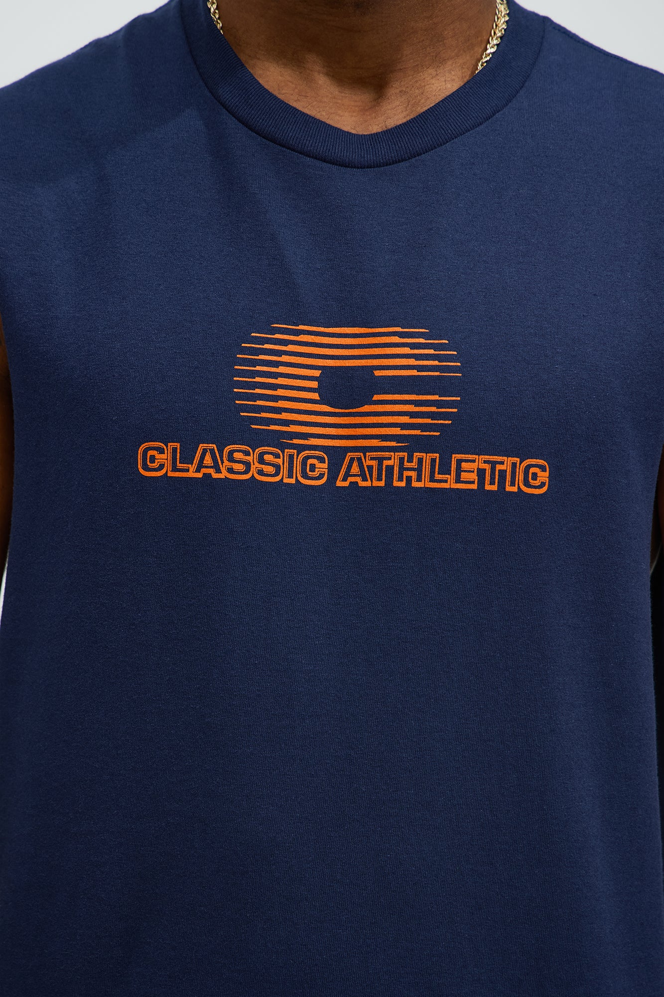 Classic Athletic Muscle Tee - Navy - Image 4