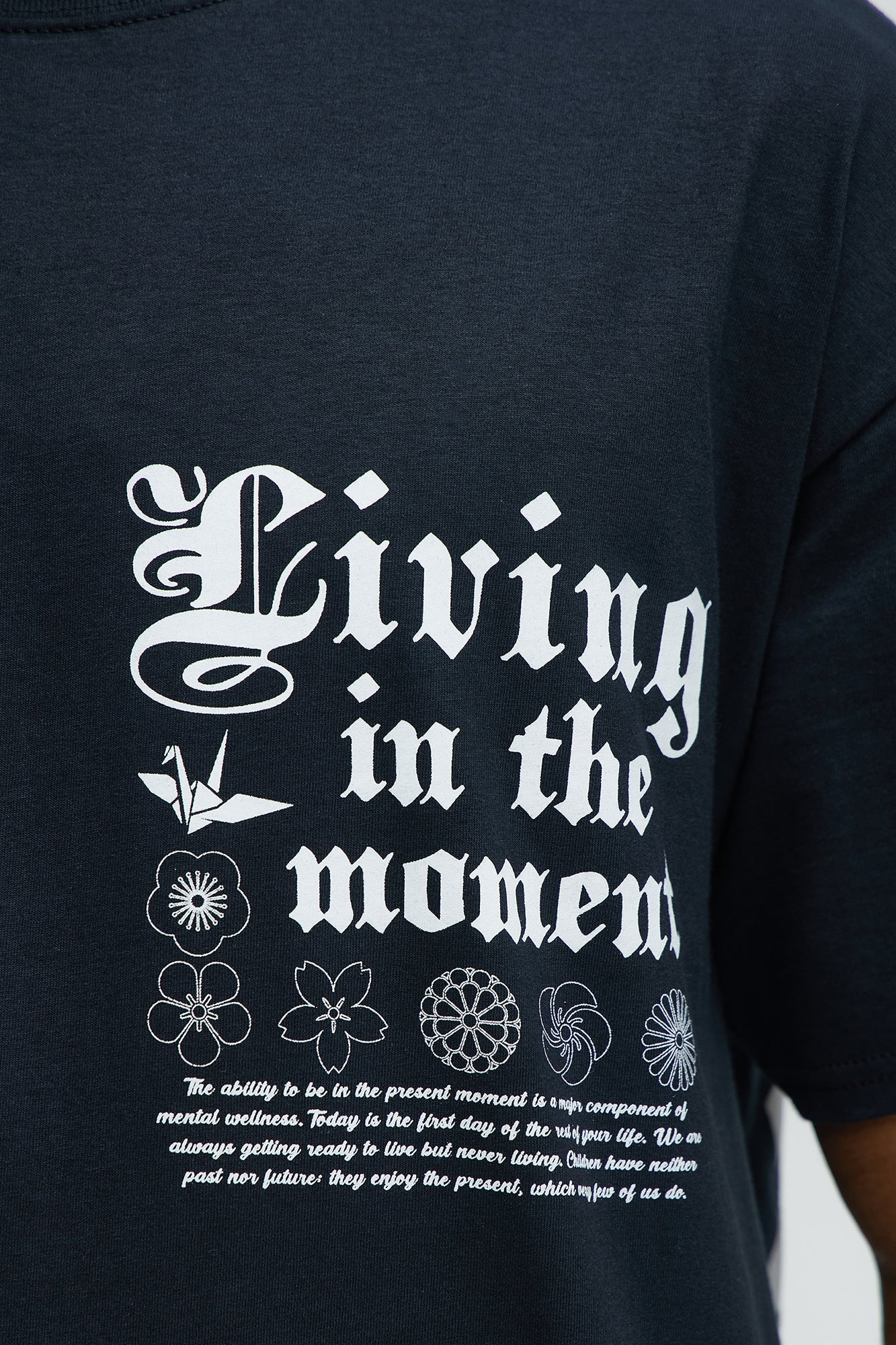 Living In The Morning Short Sleeve Tee - Black - Image 4