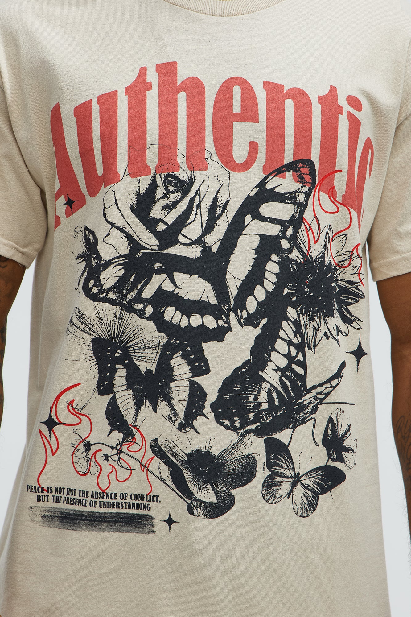 Authentic And True Short Sleeve Tee - Sand - Image 3