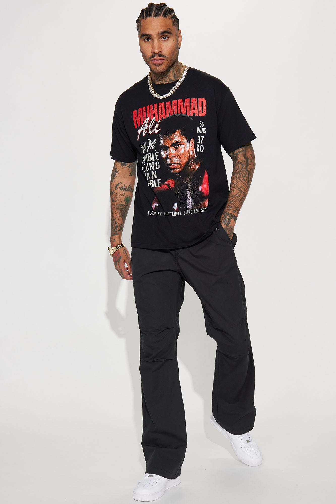 Muhammad Ali Rumble Short Sleeve Tee - Black - Image 3