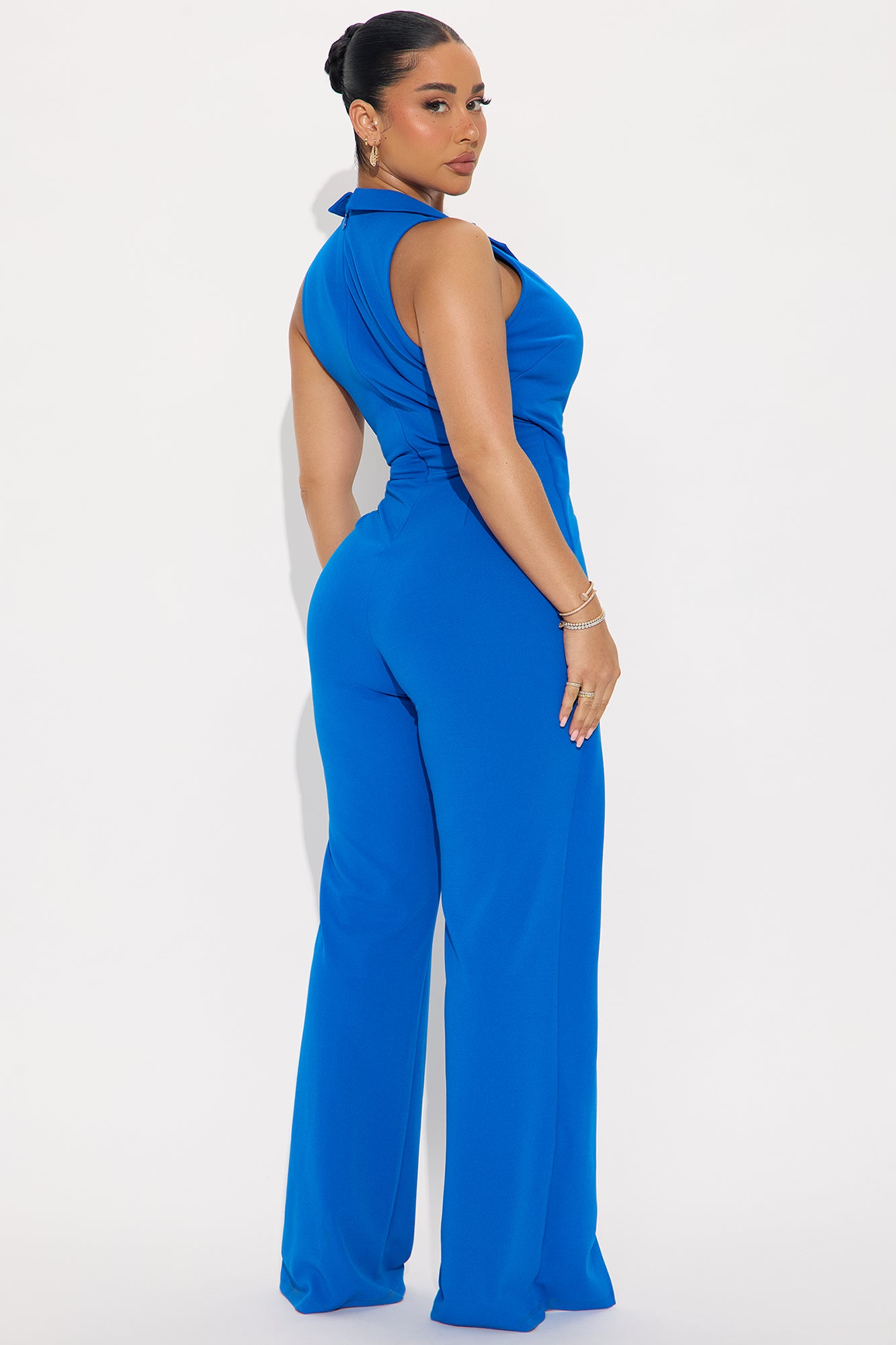 Gia Crepe Jumpsuit - Royal - Image 3