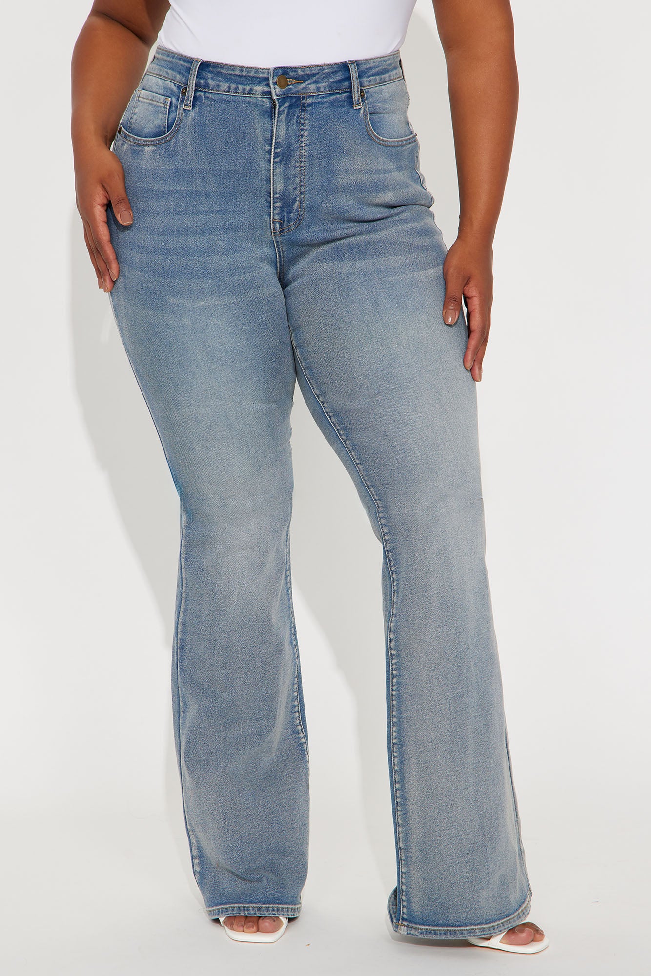 Tall Gemma Sculpting Stretch Flare Jeans - Vintage Wash - Image 5