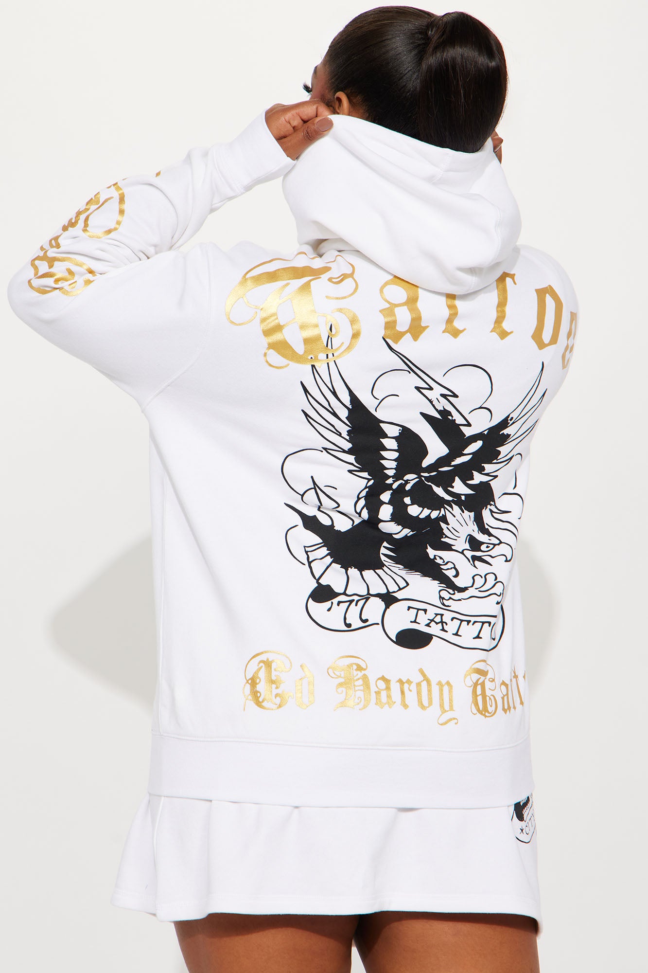 Ed Hardy Broken Hearts Skirt Set - White - Image 9