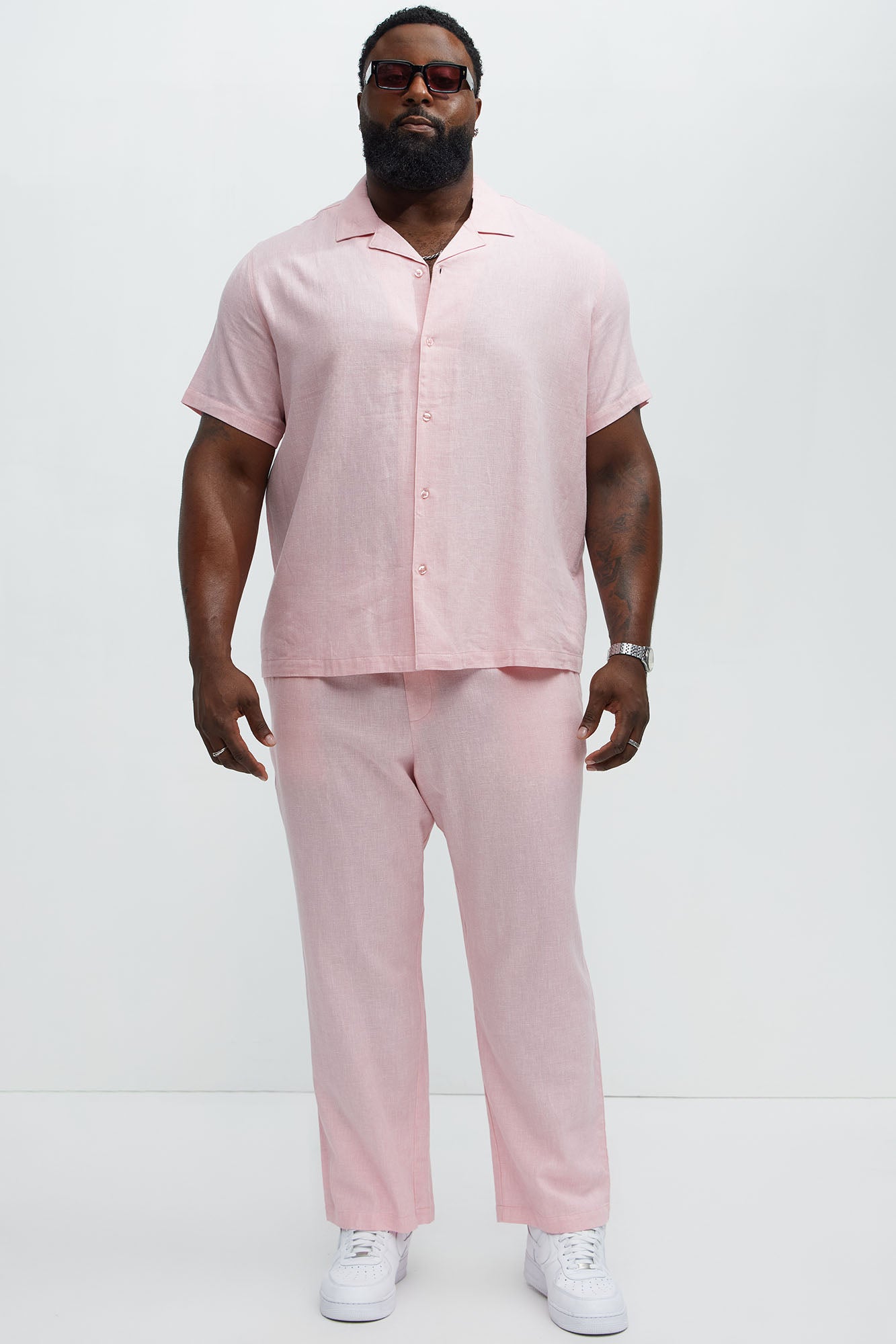 Bahamas Linen Shirt - Pink - Image 5