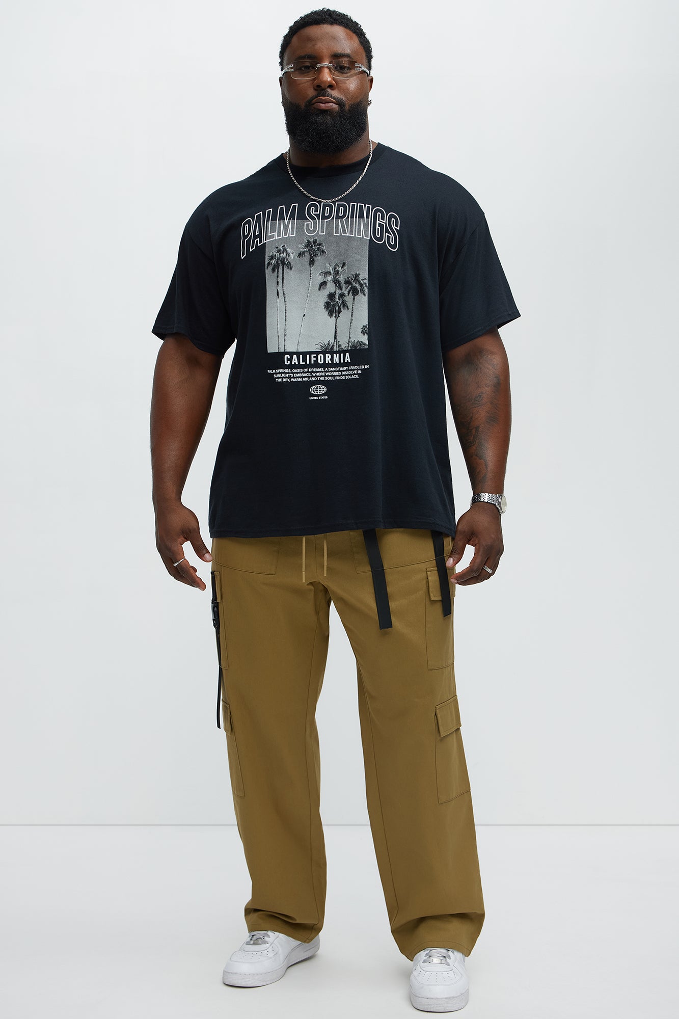 Palm Springs Heat Short Sleeve Tee - Black - Image 5