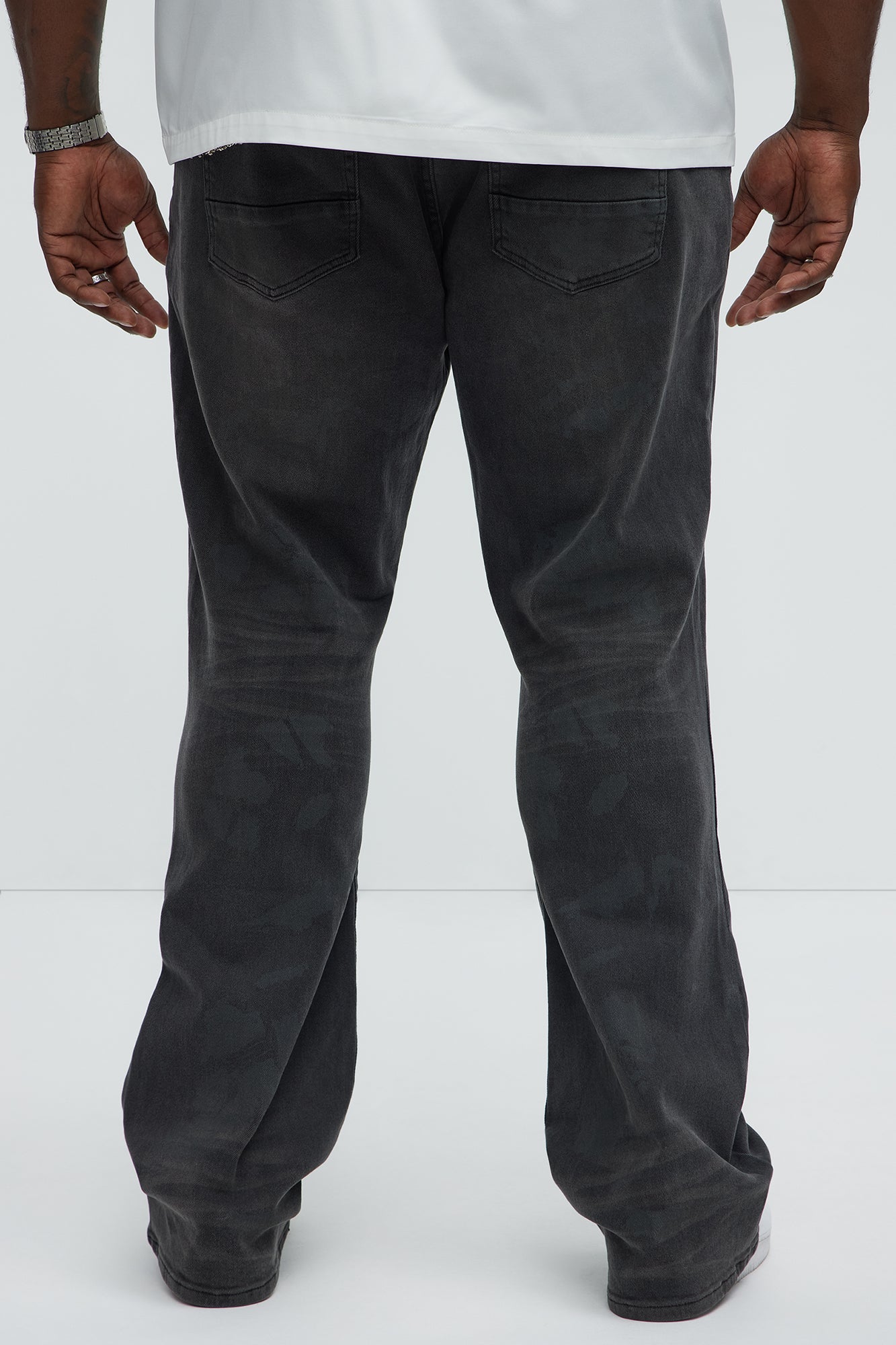 Ask About Me Slim Flare Jeans - Black - Image 7