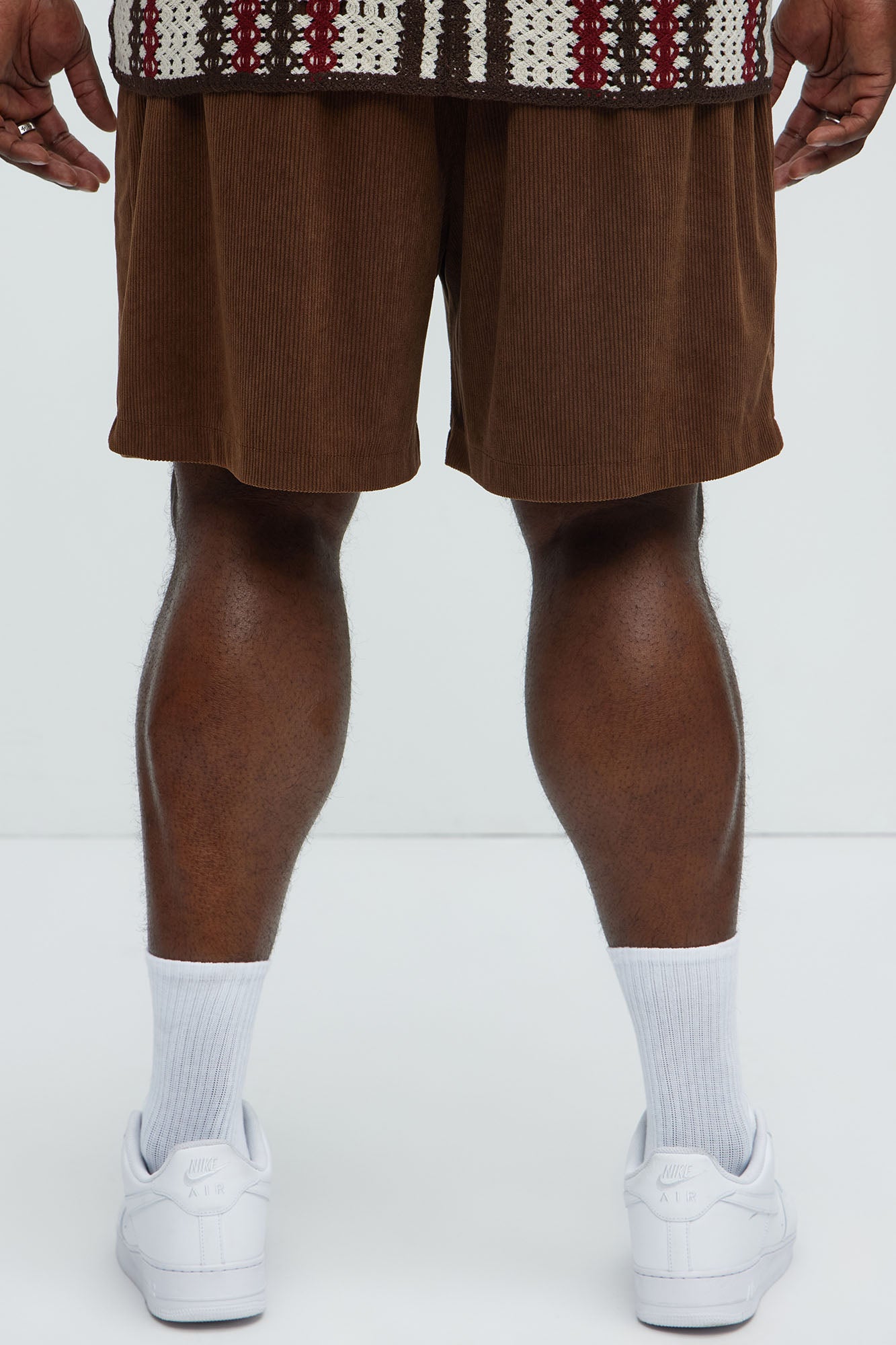 Beau Relaxed Corduroy Shorts - Brown - Image 7