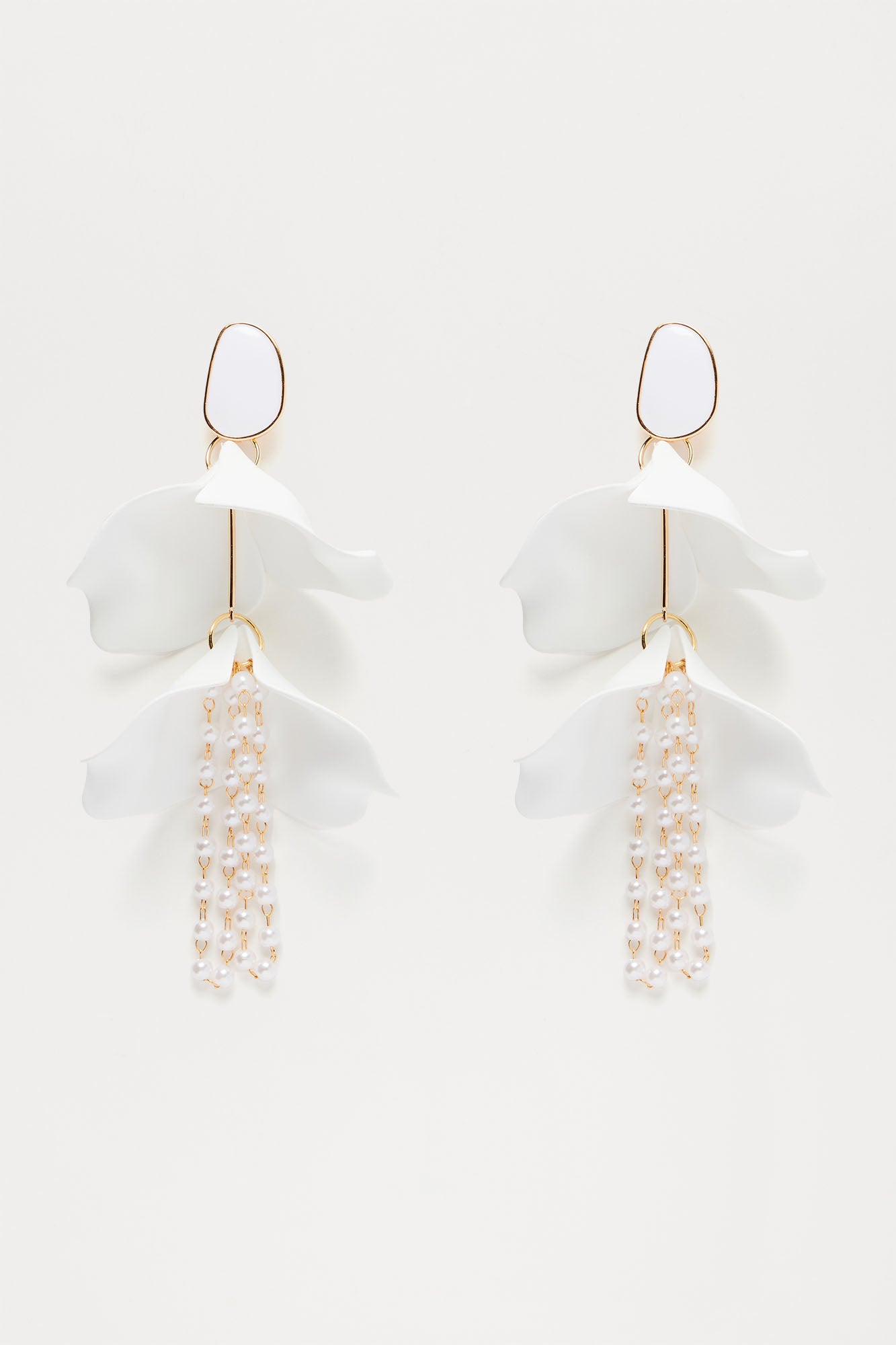 Happiness Blooms Within Earrings - White - Image 3