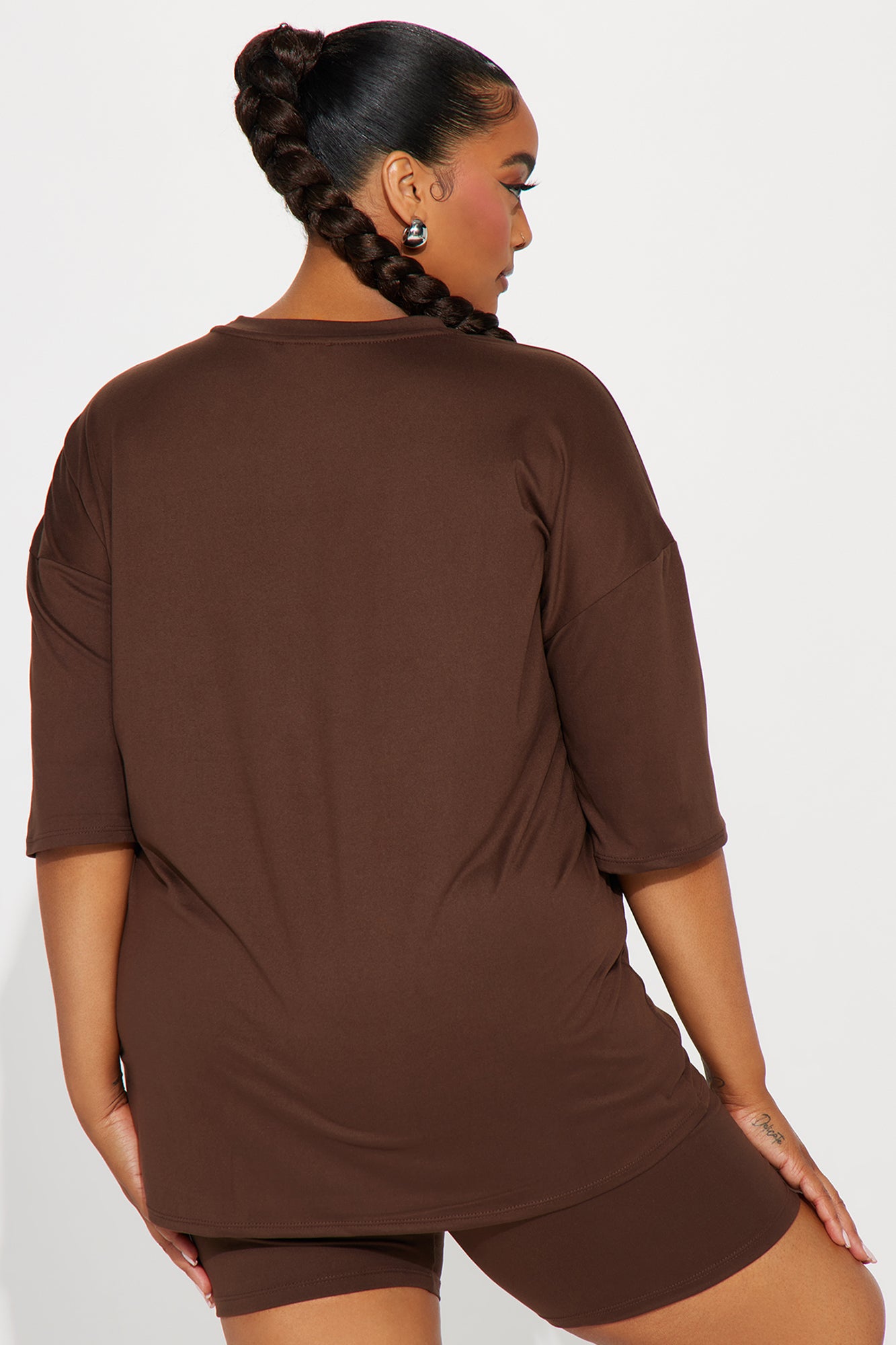 Weekend Vibes Short Set - Chocolate - Image 6