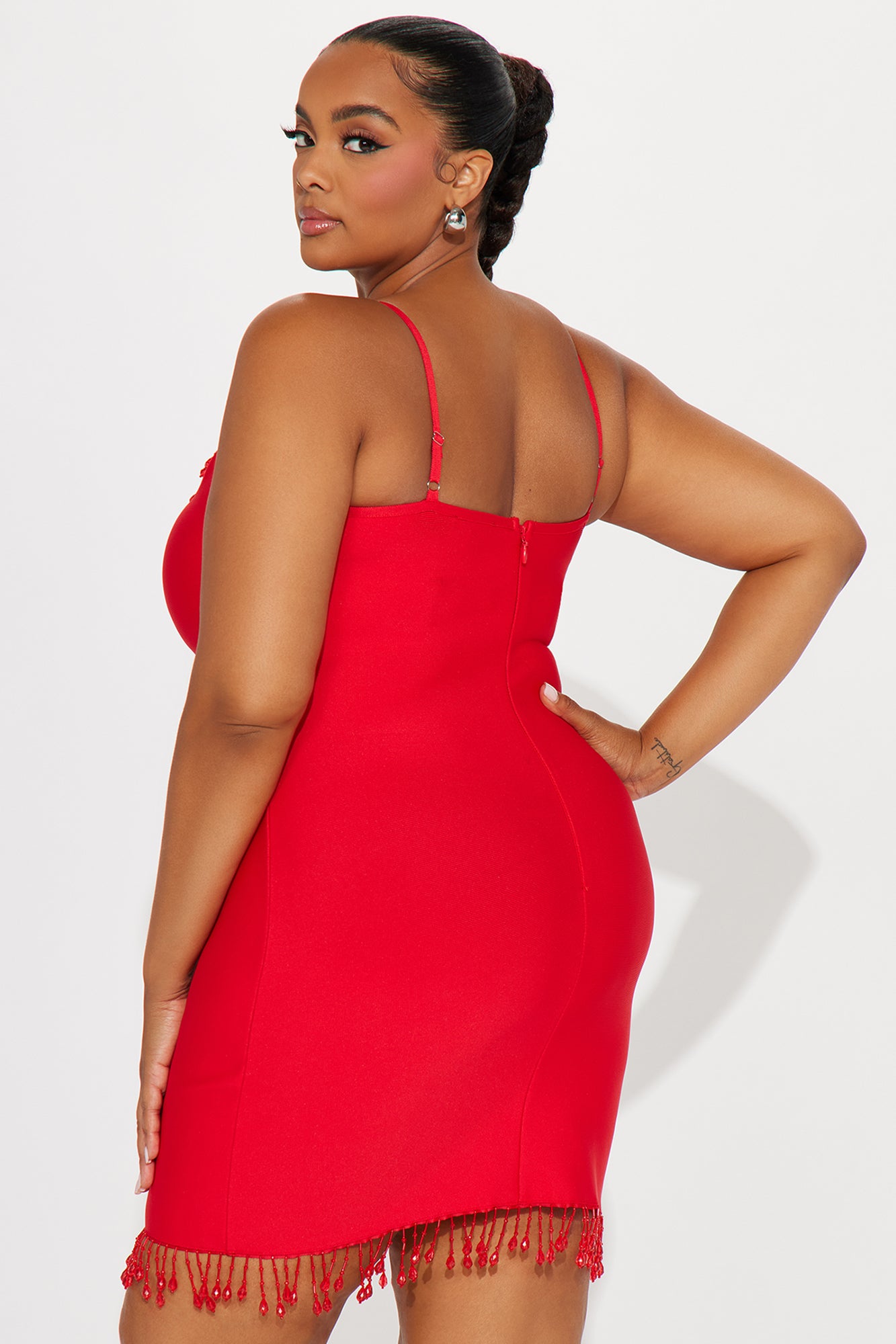 Allie Bandage Mini Dress - Red - Image 7