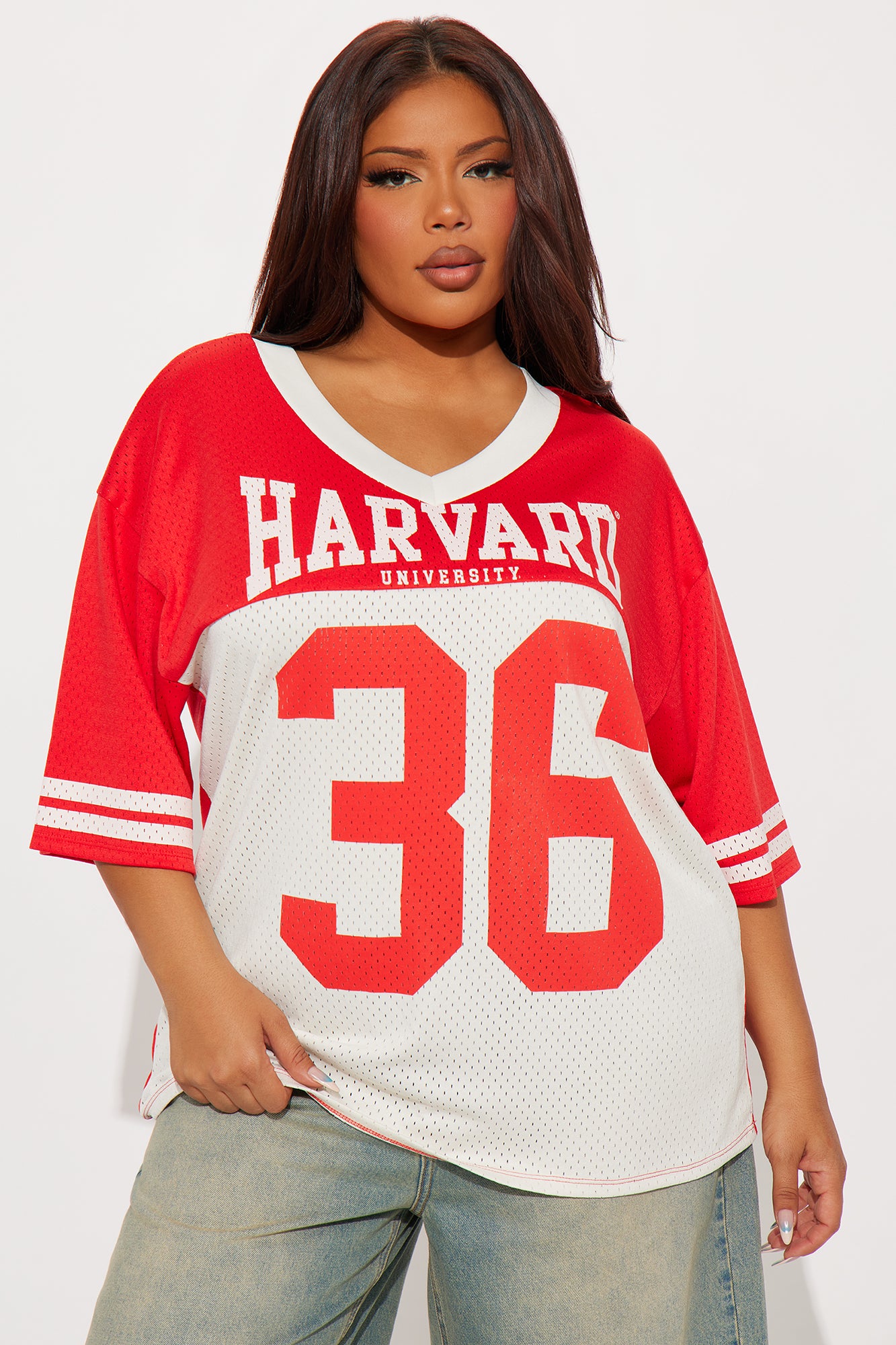 Harvard University Jersey Tee - Red - Image 4