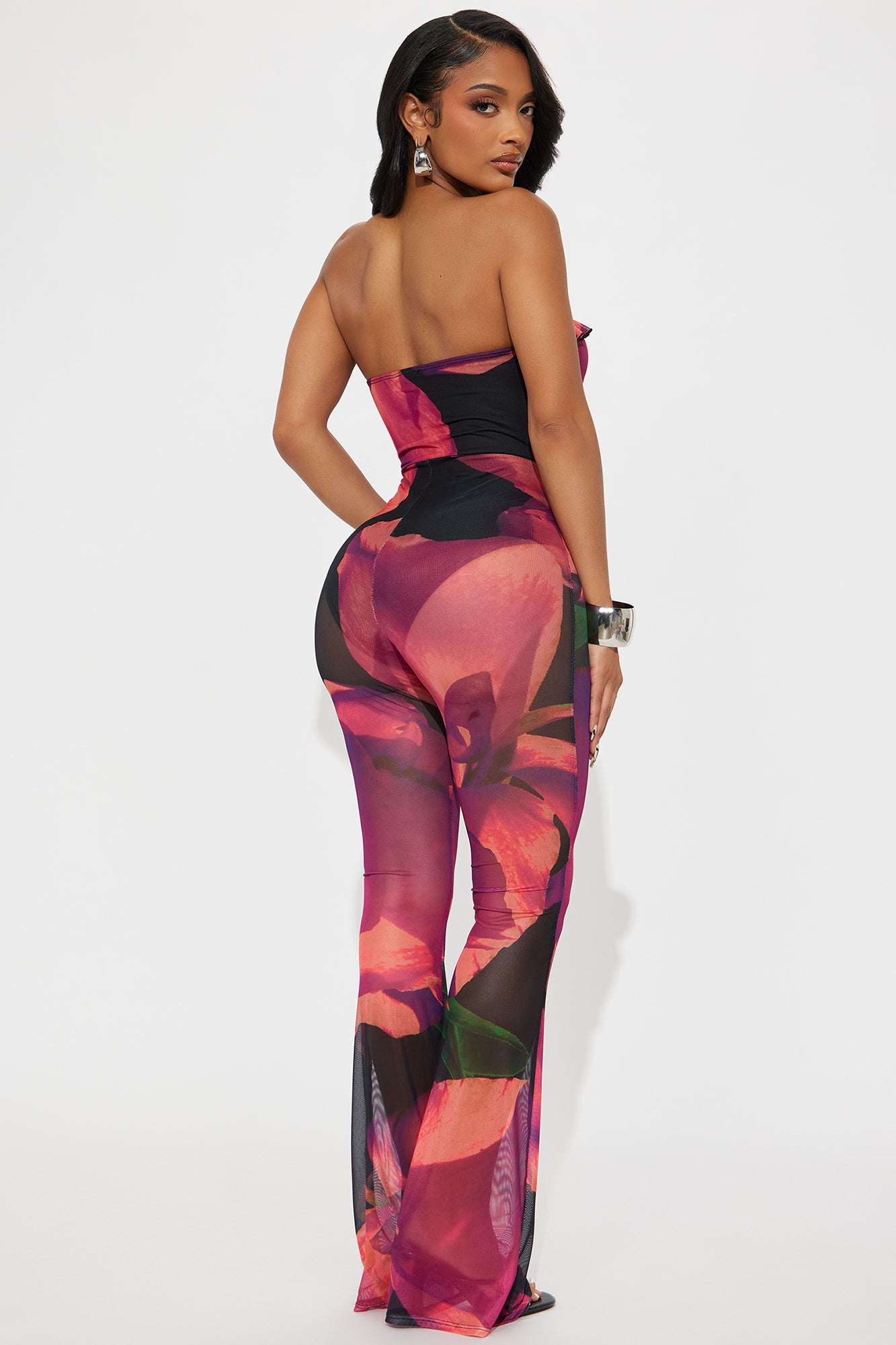 Sirena Mesh Jumpsuit - Black/combo - Image 3