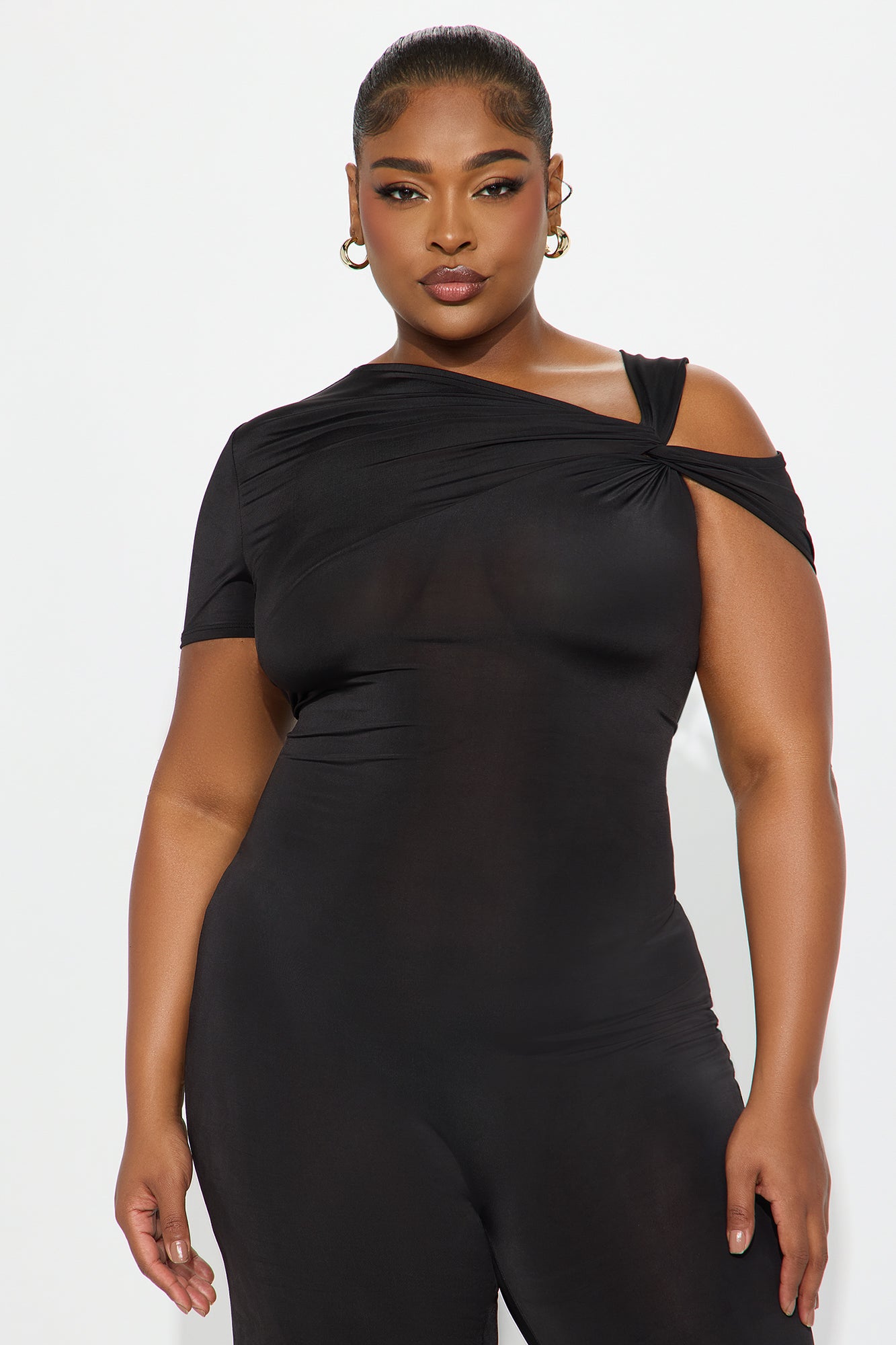 Twist It Up Cut Out Jumpsuit - Black - Image 5