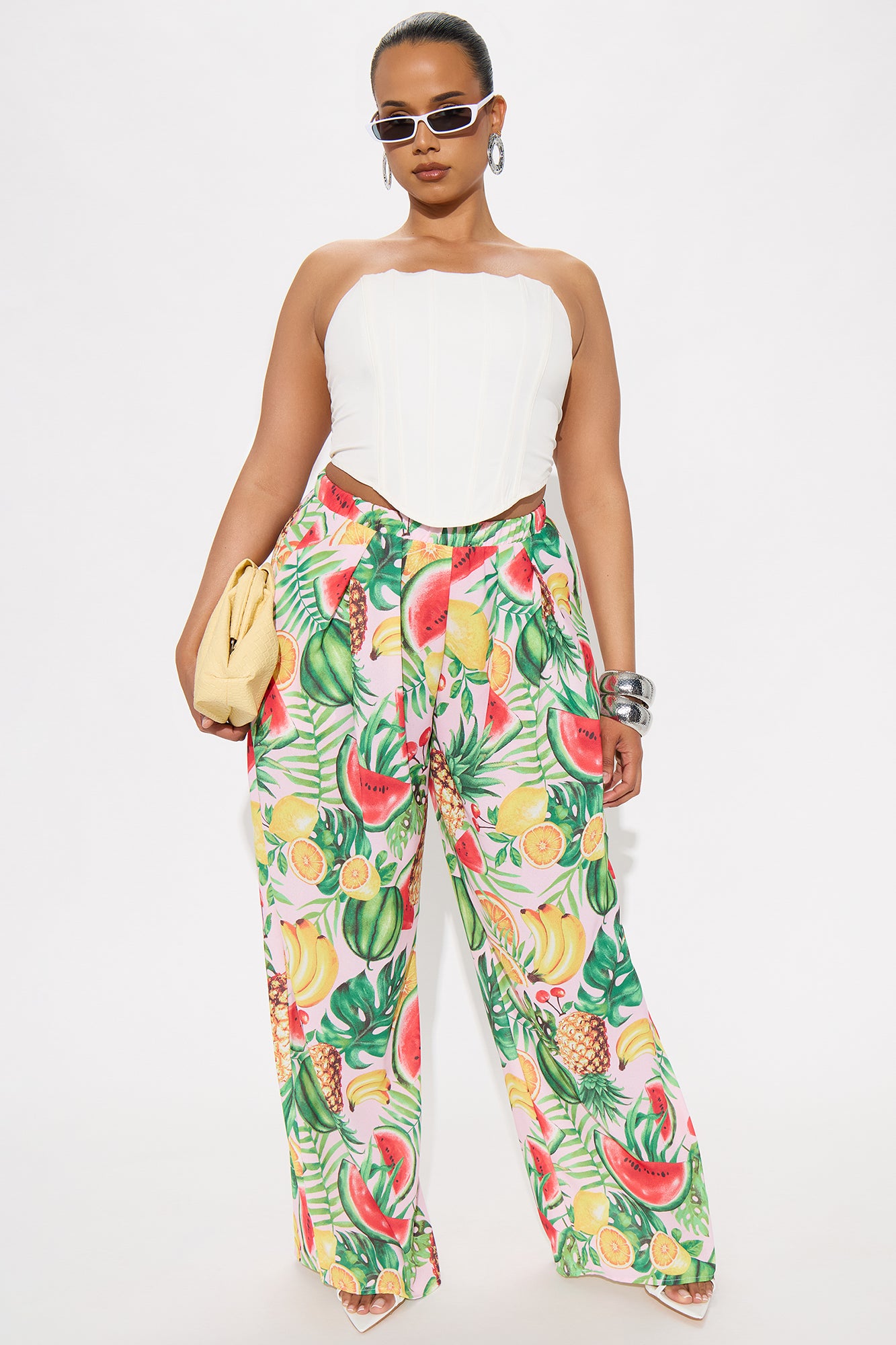 Juicier Times Fruit Wide Leg Pants - Pink/combo - Image 4