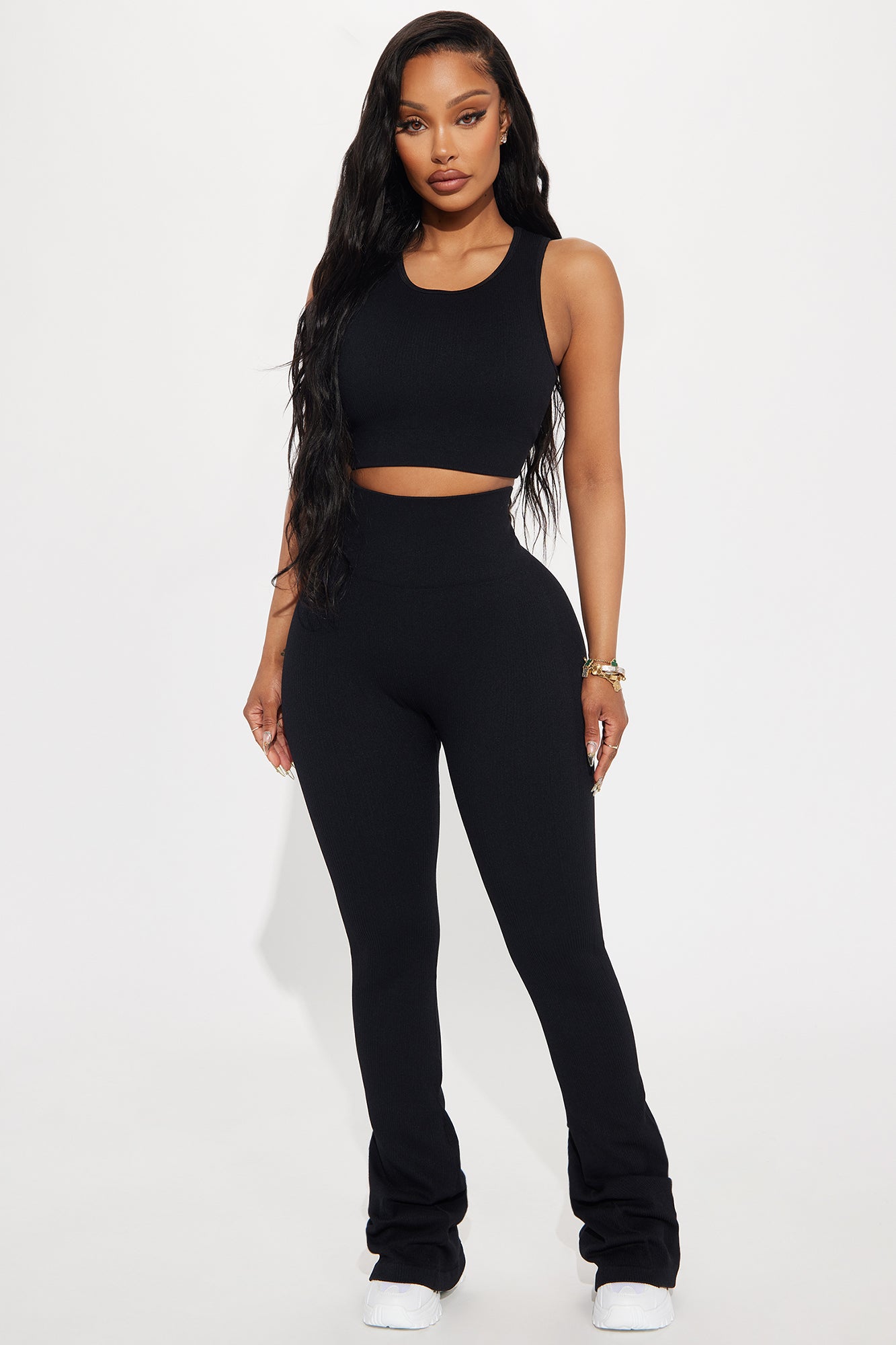 Beach Body Effortless Seamless Active Yoga Pant - Black - Image 3