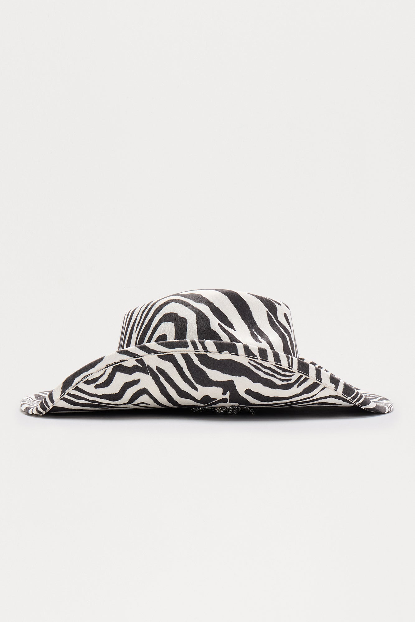 Zebra Spotted Cowboy Hat - Black/White - Image 5