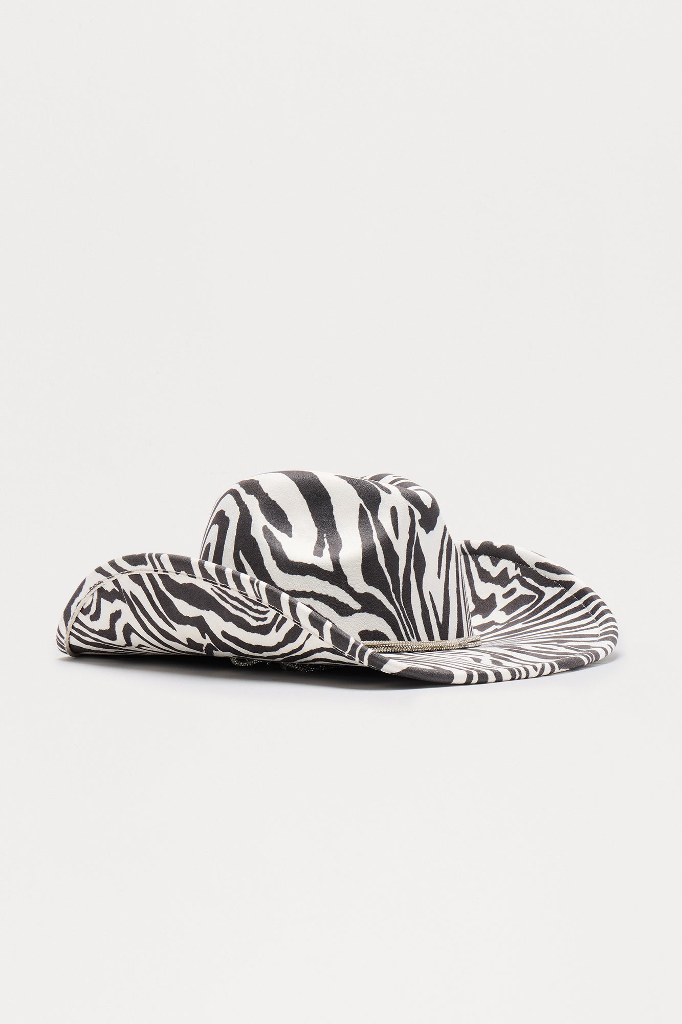 Zebra Spotted Cowboy Hat - Black/White - Image 4