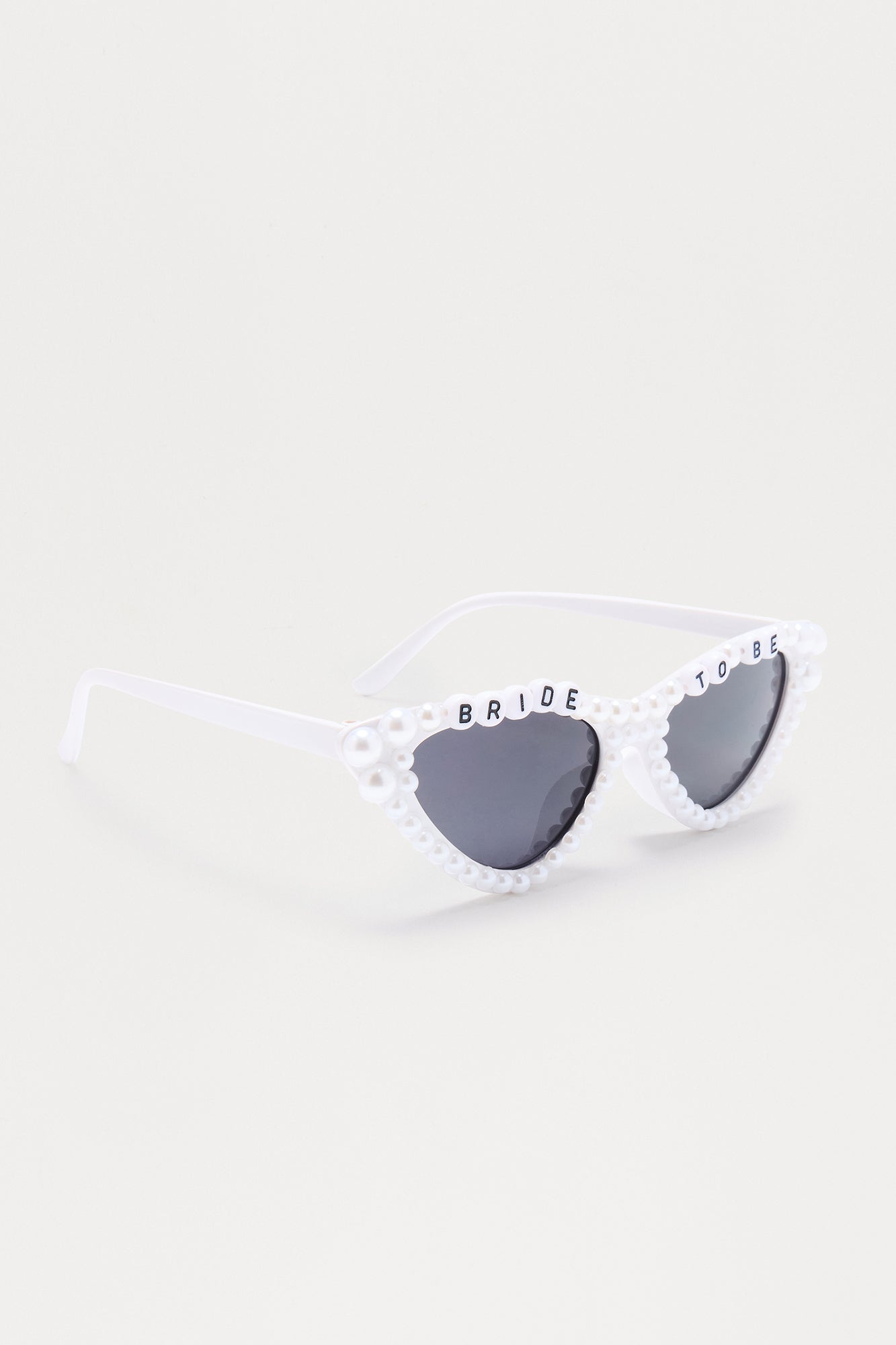 Bride To Be Faux Pearl Sunglasses - White - Image 4