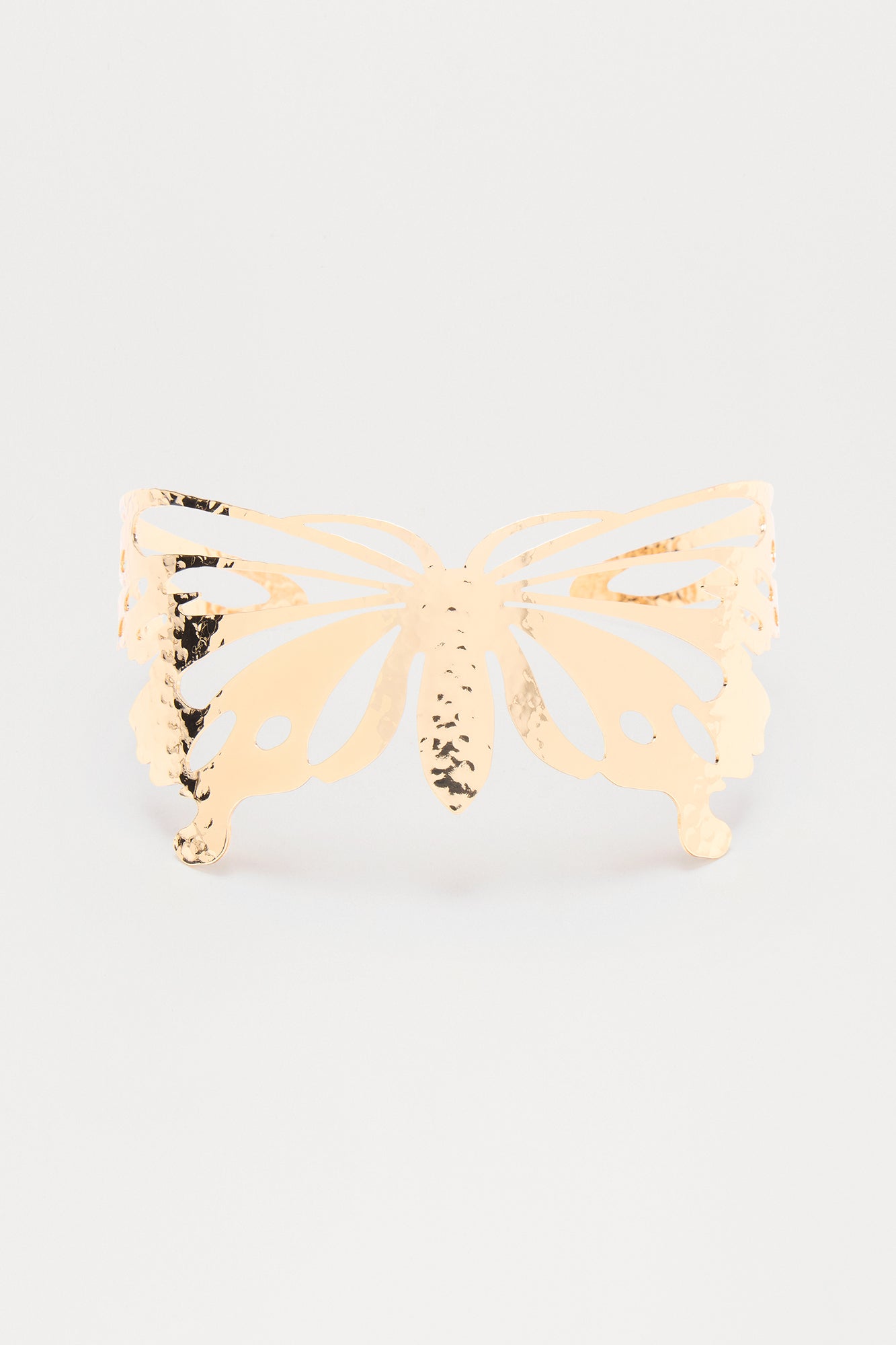Free And Easy Butterfly Choker Necklace - Gold - Image 3