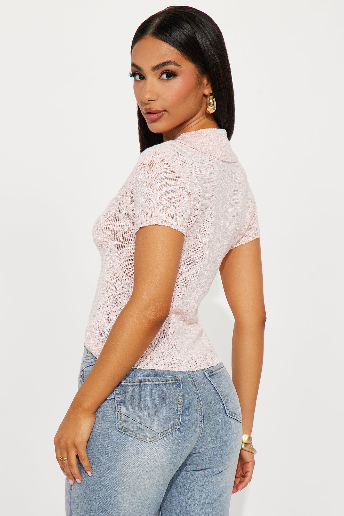 Lovestruck Cropped Cardigan - Pink - Image 3