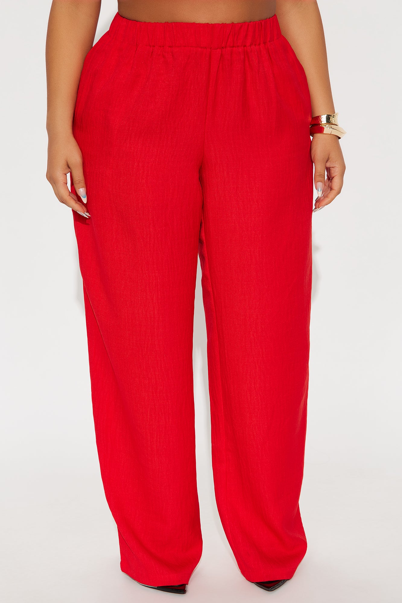 Daydreaming Wide Leg Airflow Pant - Red - Image 5