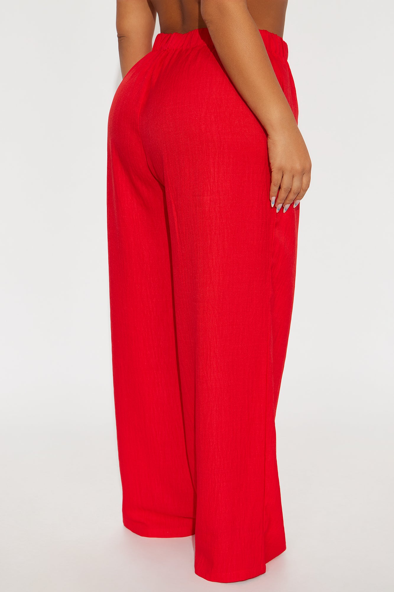 Daydreaming Wide Leg Airflow Pant - Red - Image 6