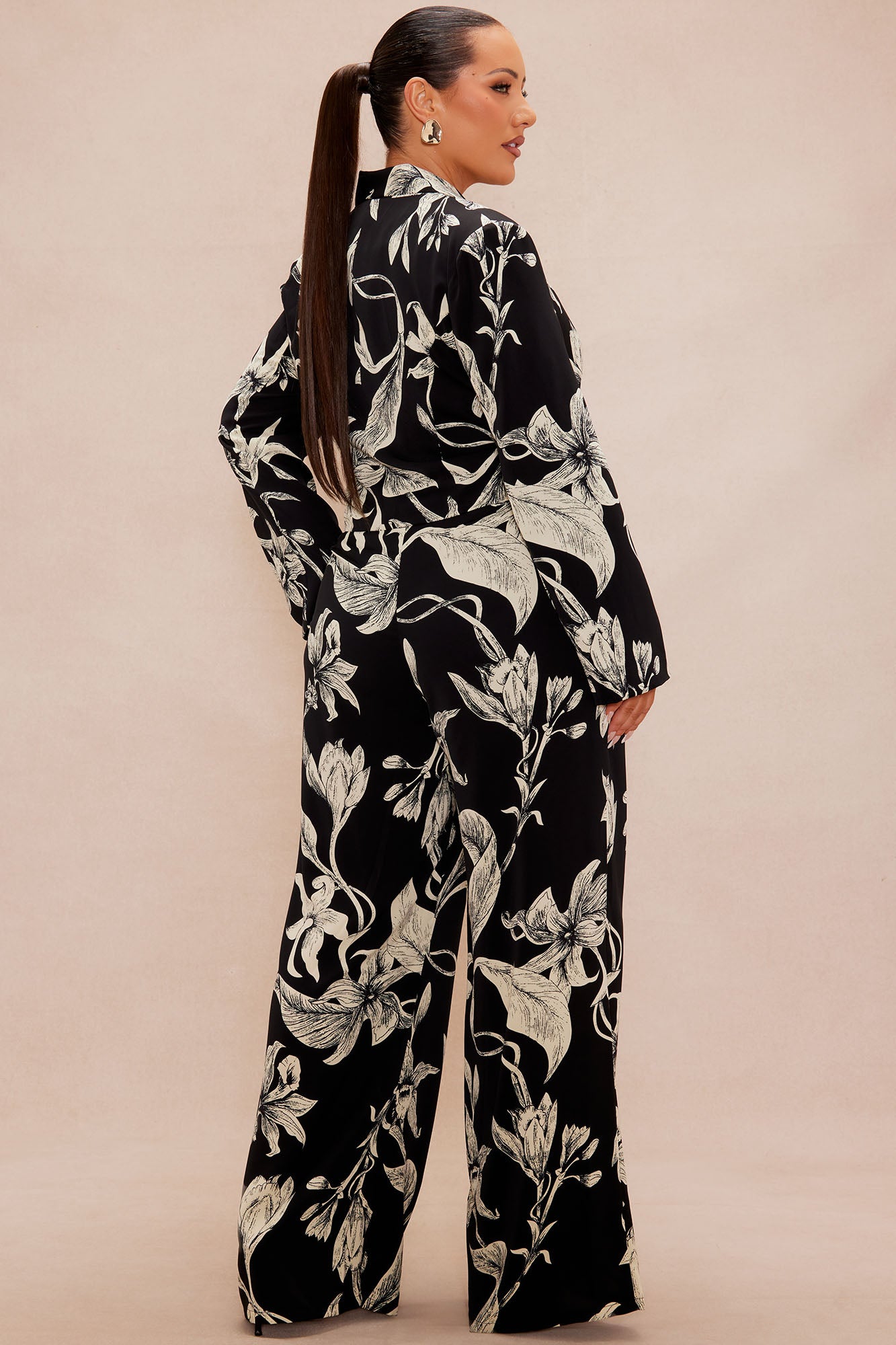 Aubrey Floral Blazer Set - Black/combo - Image 8