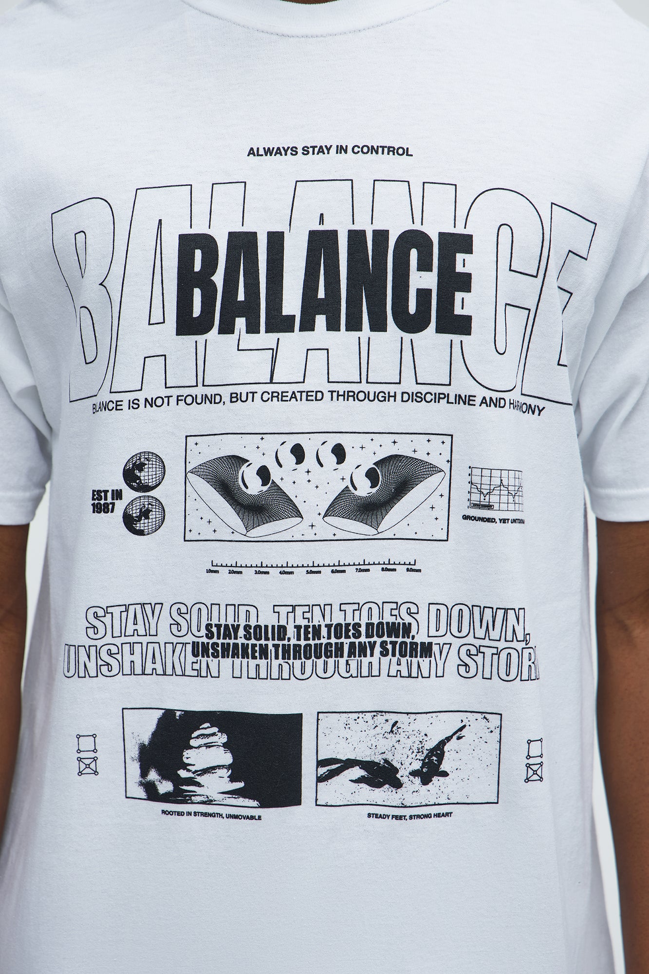 Always In Control Short Sleeve Tee - White - Image 3