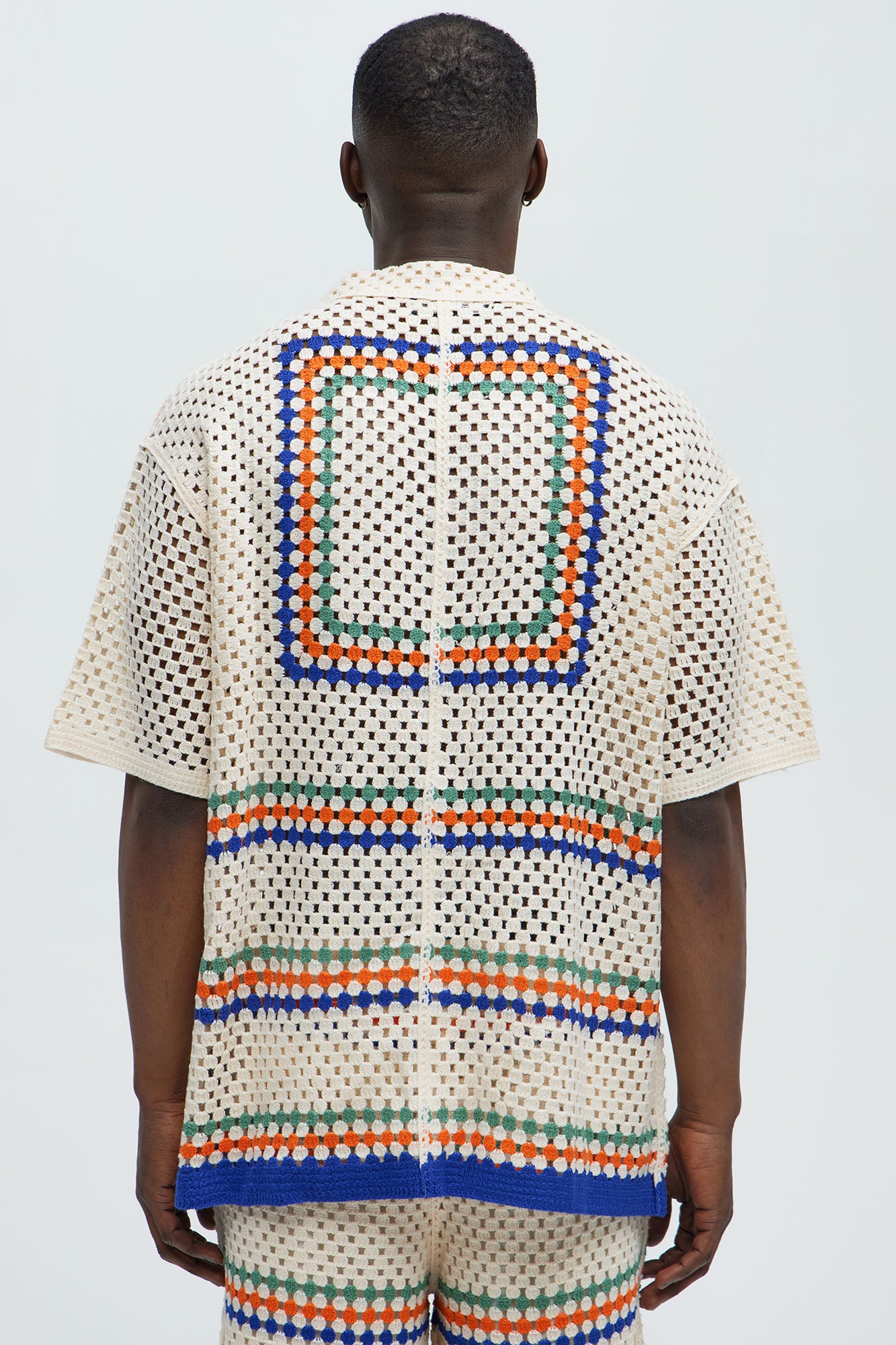 Anderson Crochet Cuban Collar - Cream/combo - Image 3